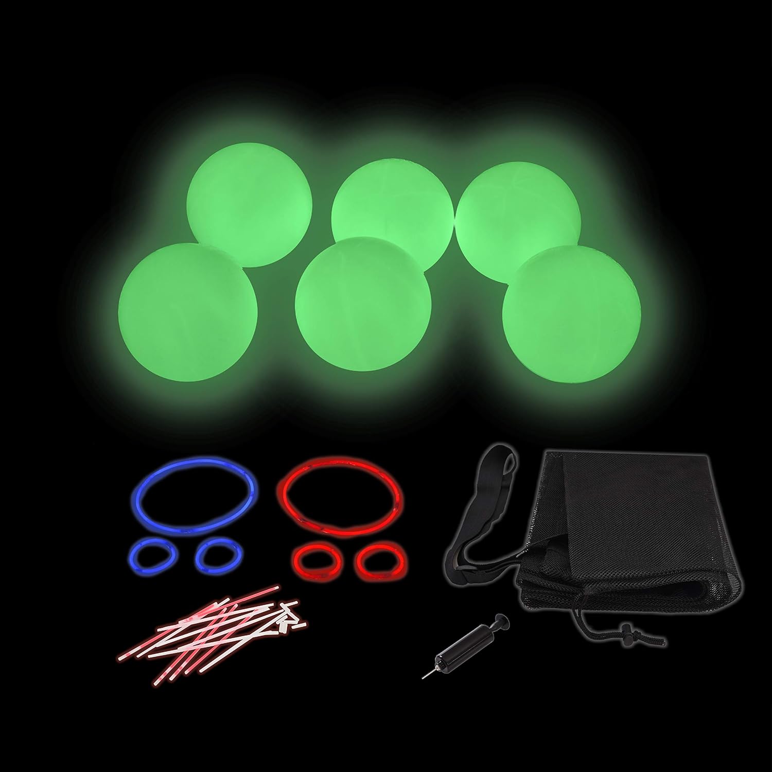 Rukket Dodge Ball Set, Glow-in-the-Dark Inflatable