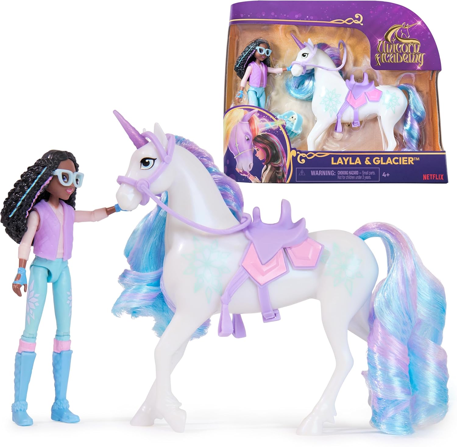 Unicorn Academy, Layla & Glacier with Accessories