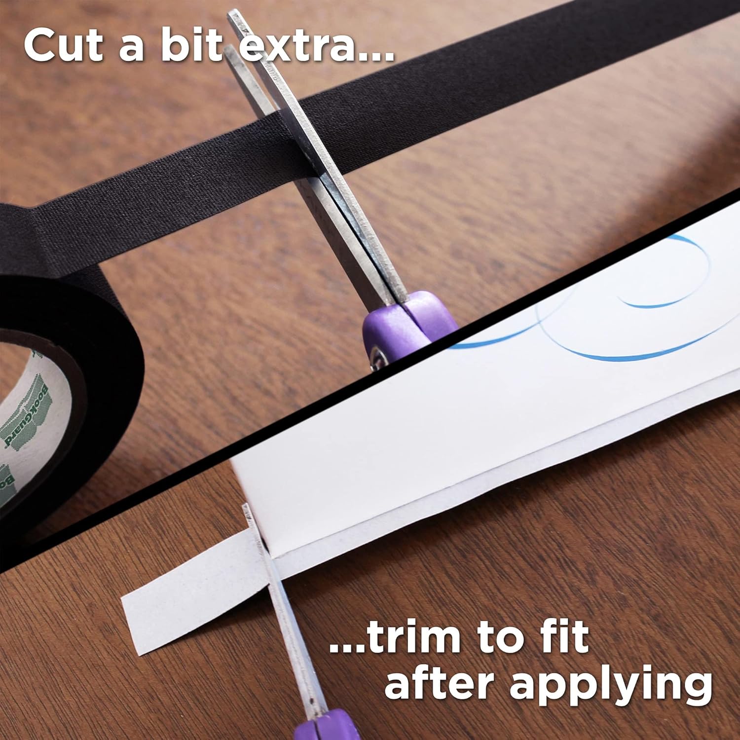 0.75" Premium Bookbinding Repair Tape, 15 Yard Roll, Black