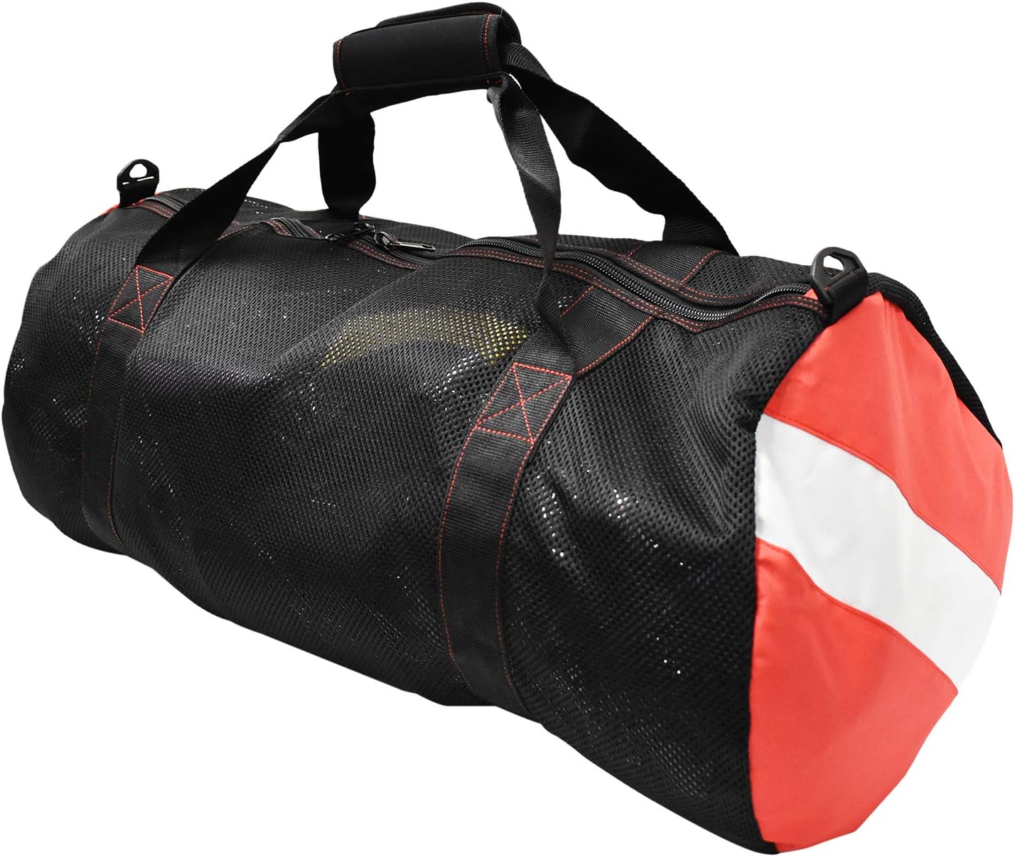 Collapsible Mesh Duffle Bag, 600D Polyester, 30"x16"