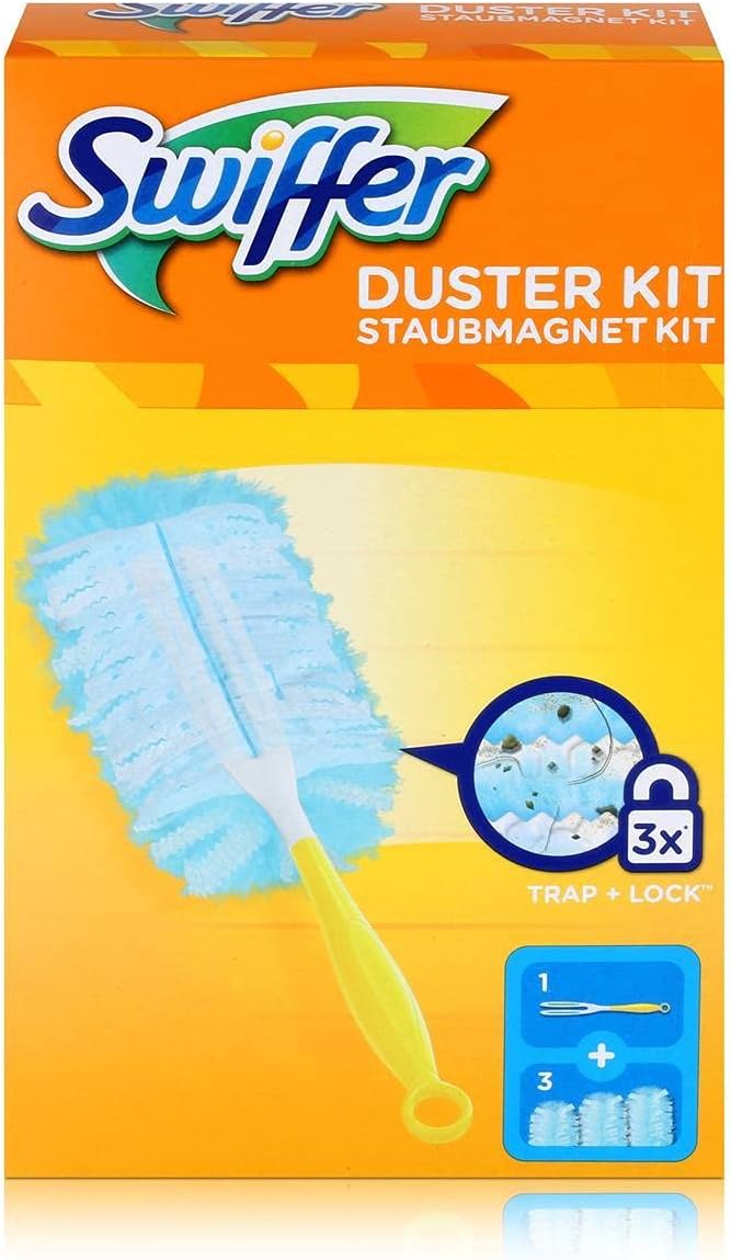Swiffer Microfiber Duster Set, 1 Handle and 3 Replacement Pads (1x1pc)