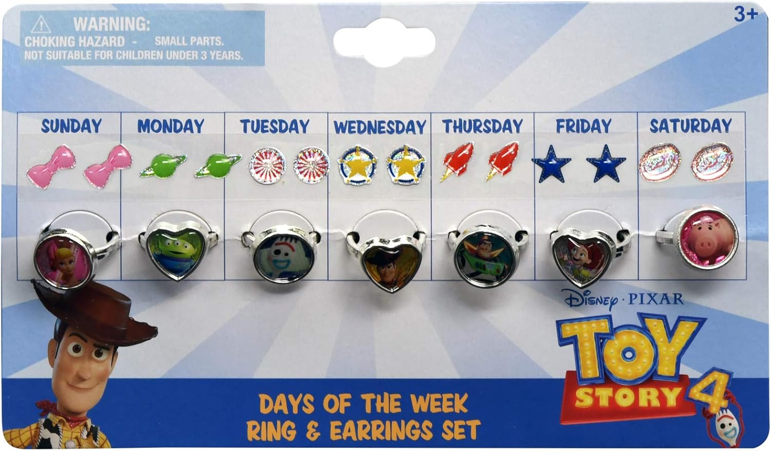 Toy Story 4 Earring & Ring Set