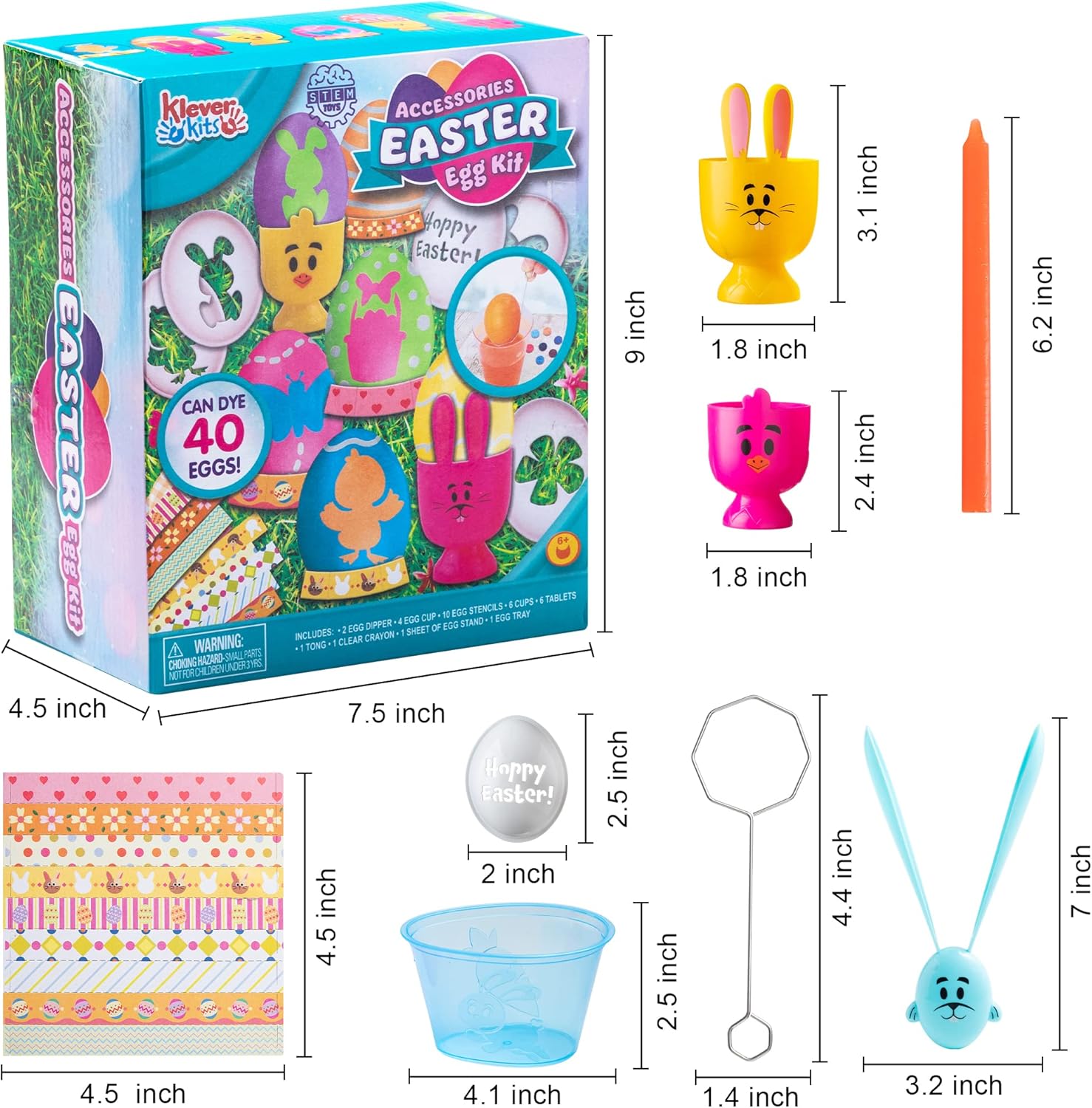 40 Pack Easter Egg Dye Kit