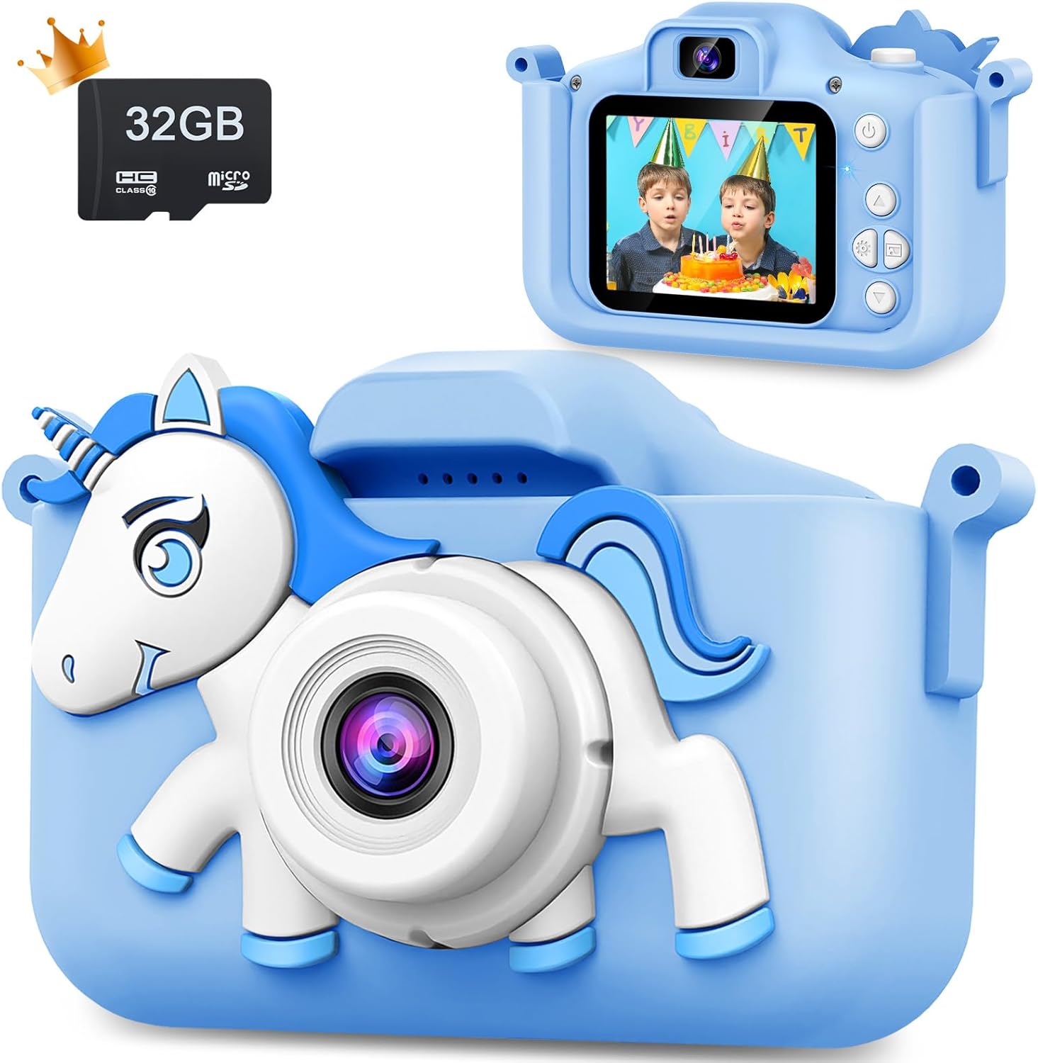 Upgraded Kids Camera, 1080P HD Selfie Camera
