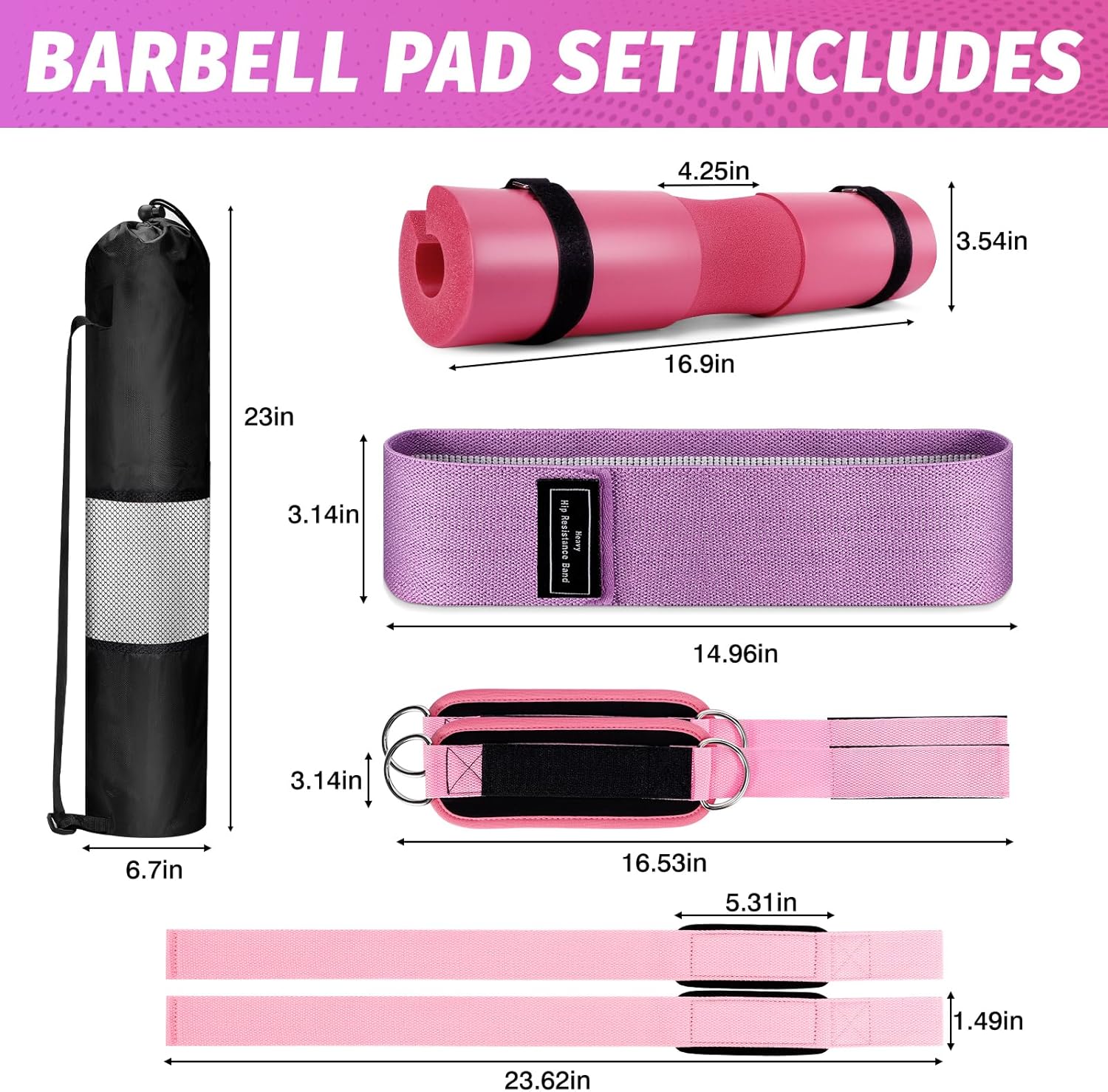 Fitness Barbell Mat Set