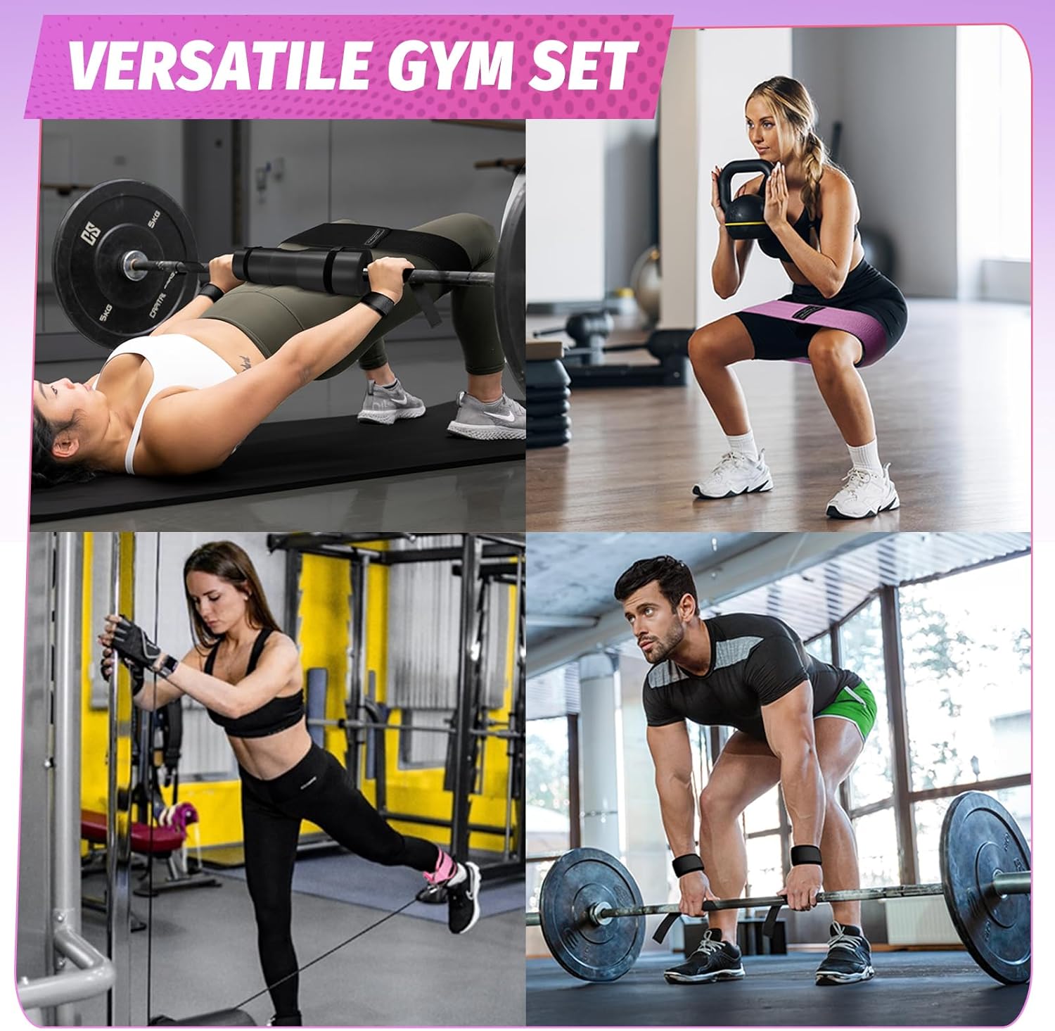 Fitness Barbell Mat Set