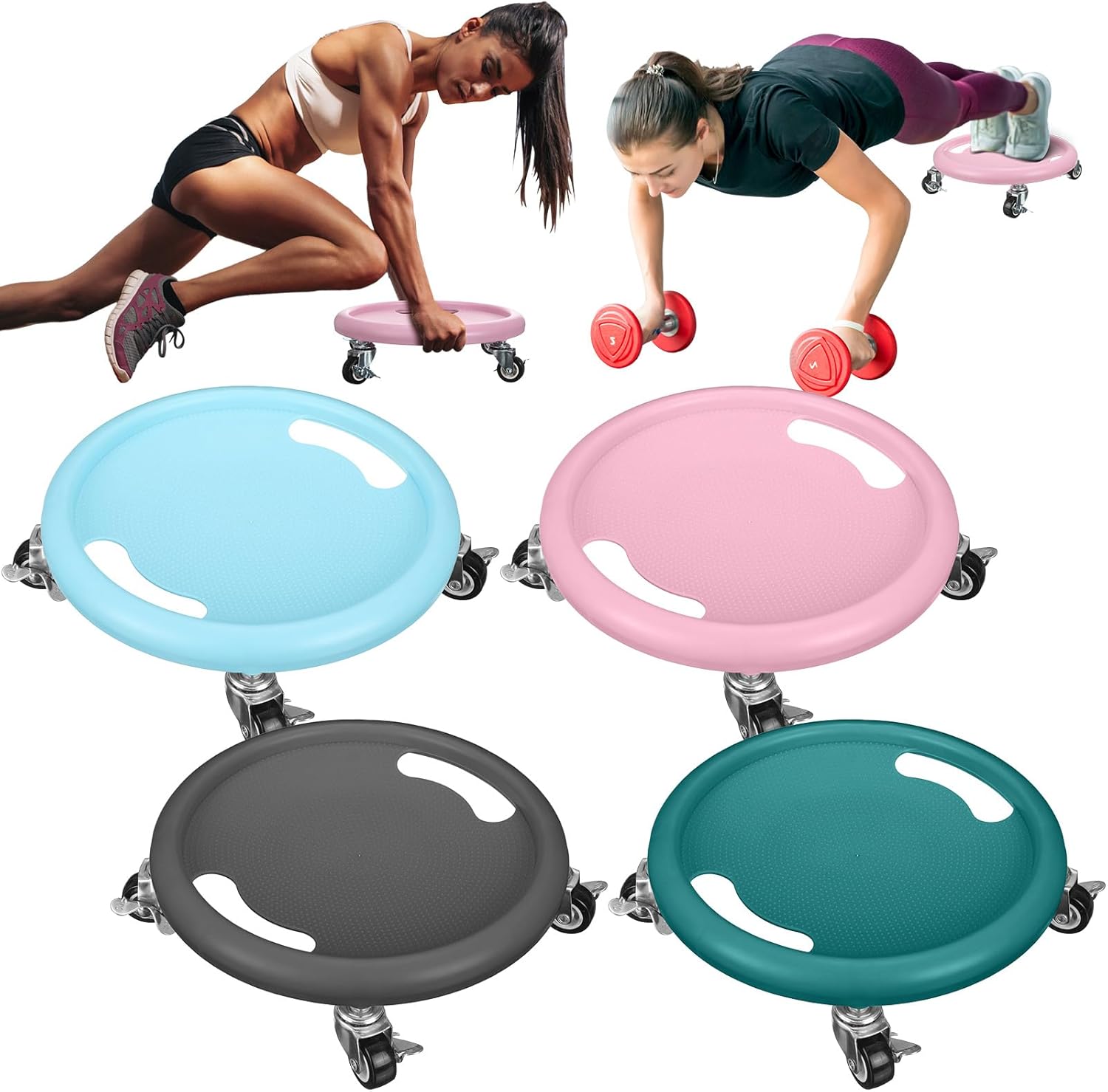 4 Piece Ab Workout Roller Set