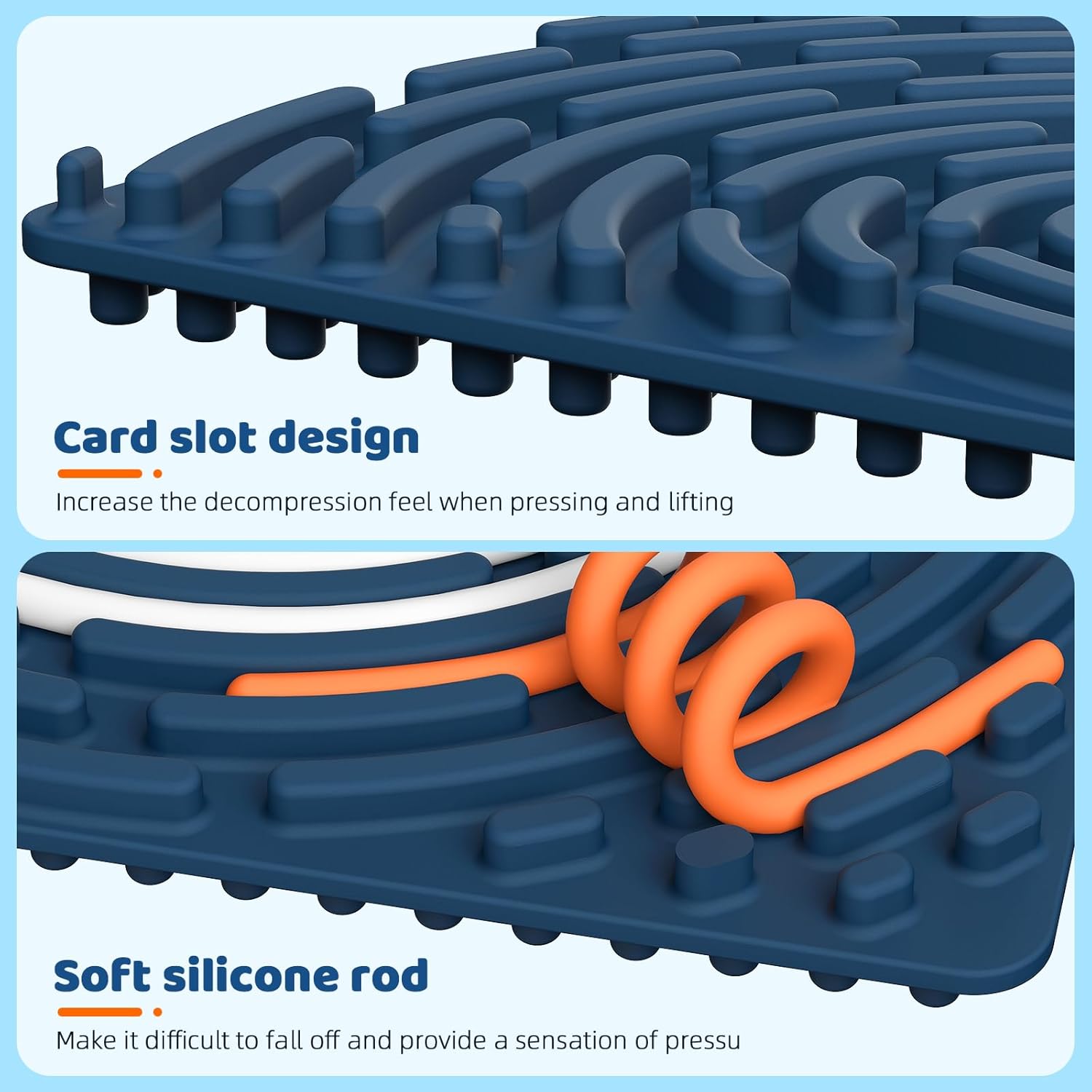 Sensory Activity Board, Reversible Silicone Decompression Toys