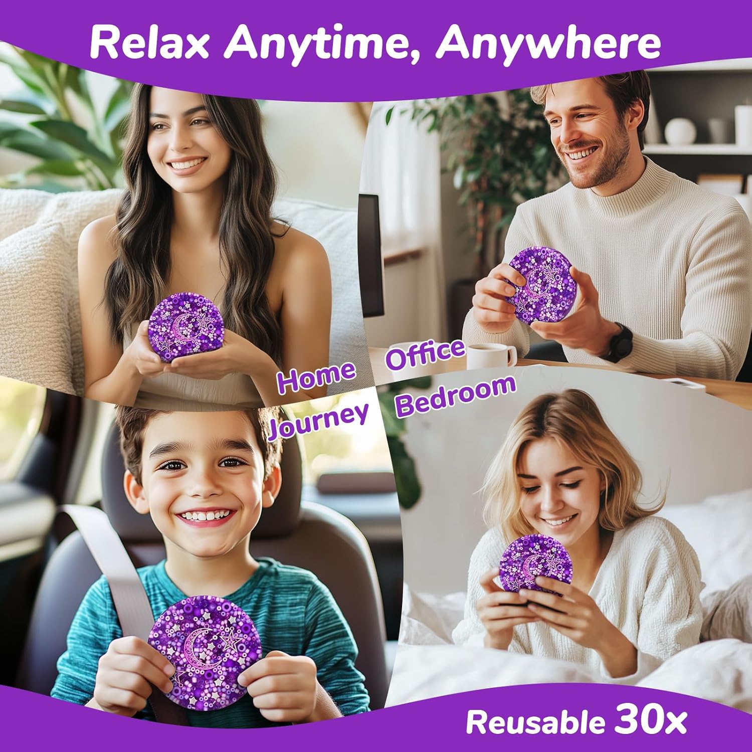 Reusable Picky Fidget Pad, Anxiety Relief Toy