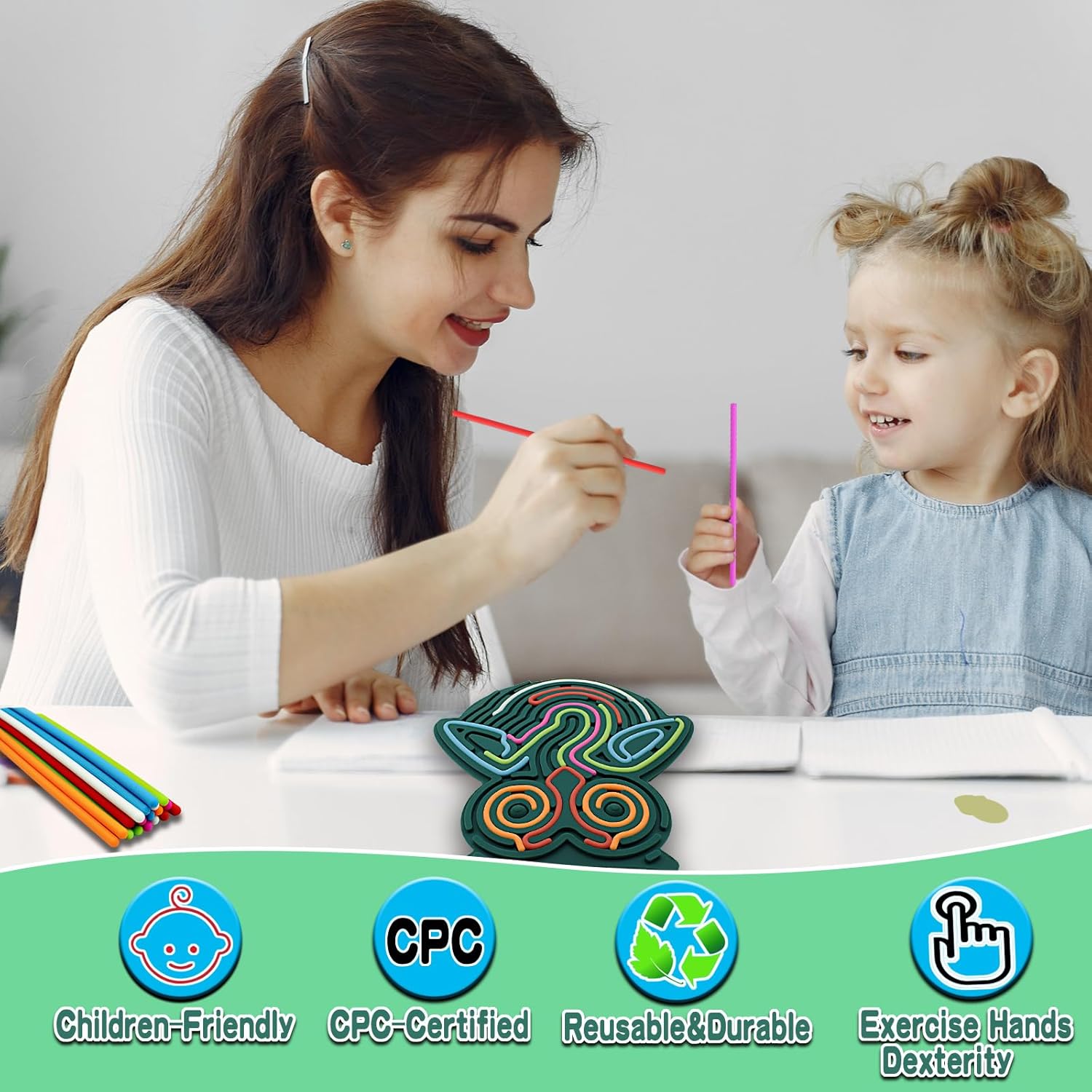 Sensory Fidget Toys, Double Sided Silicone Stress Relief