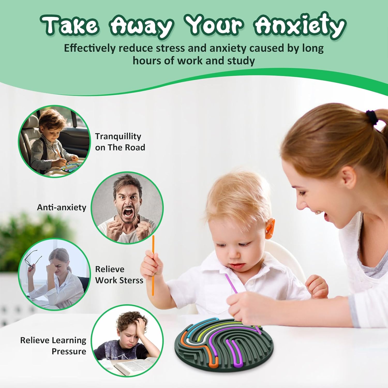 Sensory Activity Board, Gapiks Fidget Toys