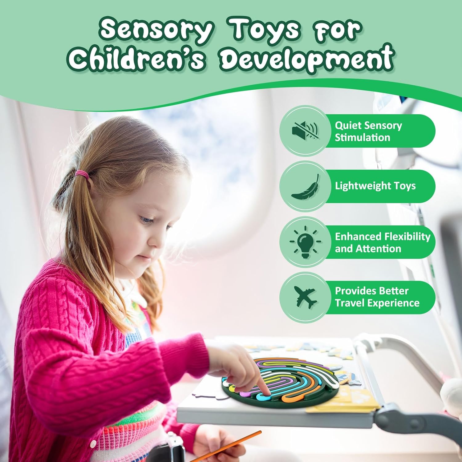 Sensory Activity Board, Gapiks Fidget Toys