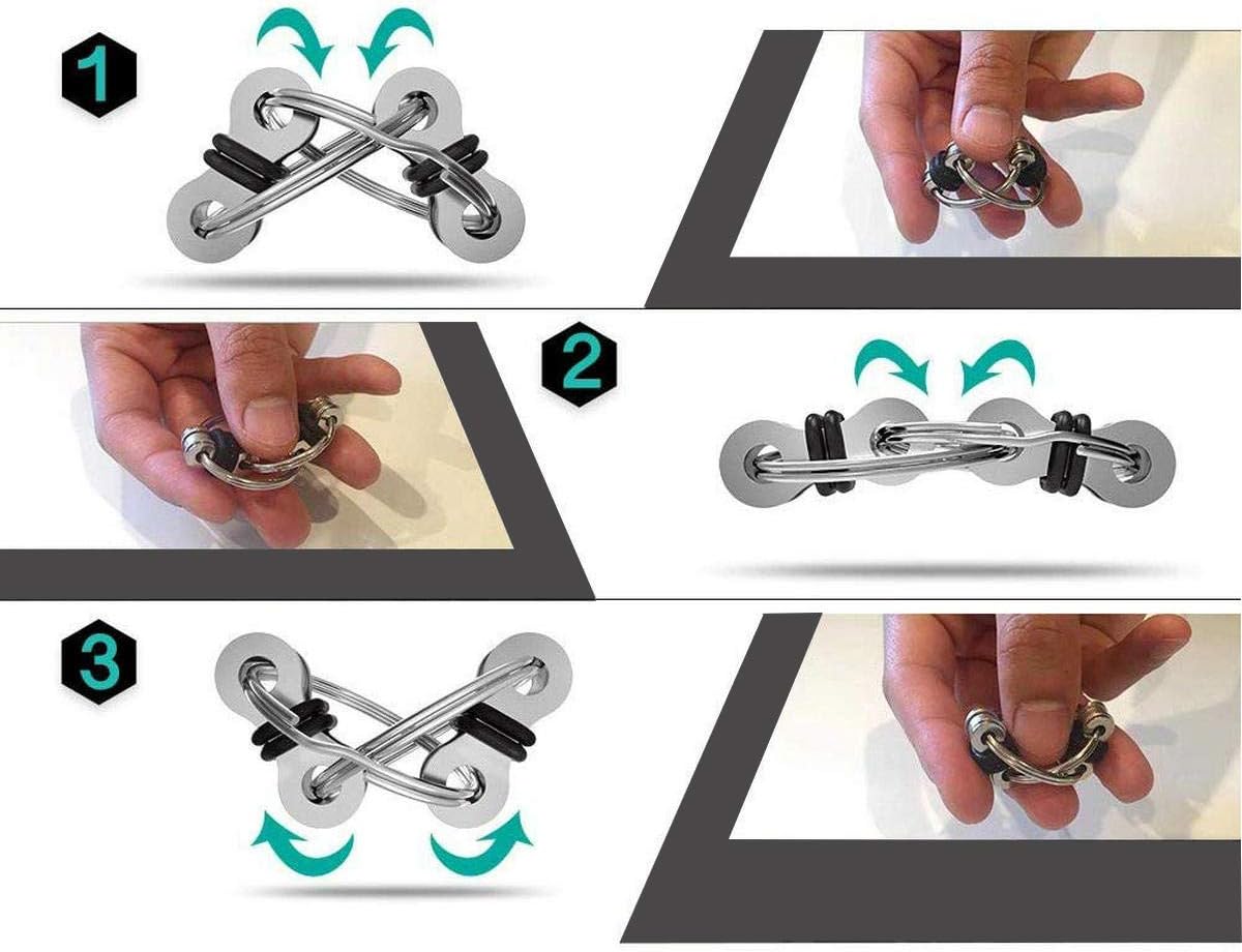6 Pack Silent Decompression Toy Flip Chain