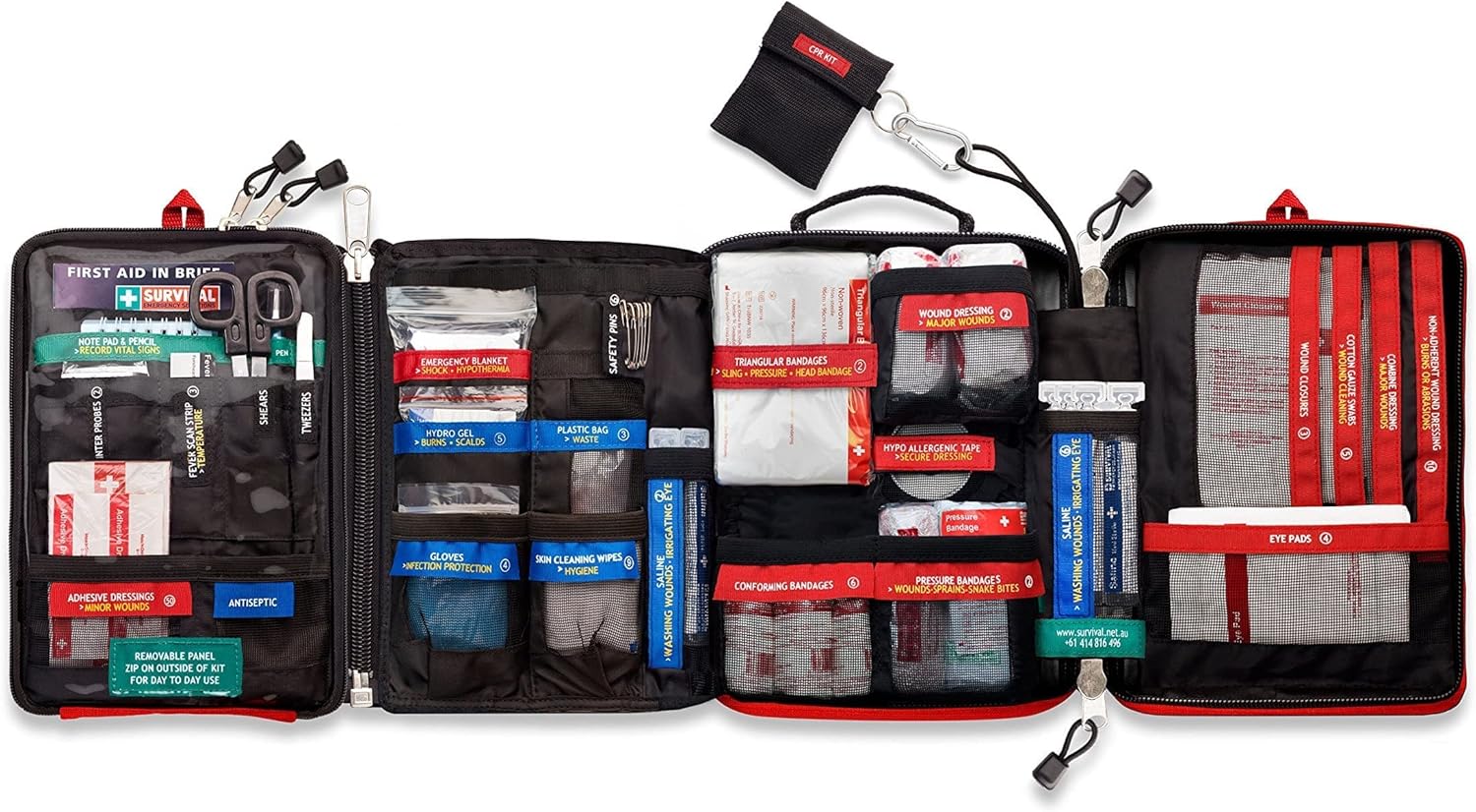 3 Piece Fireproof Waterproof Money File Pouch