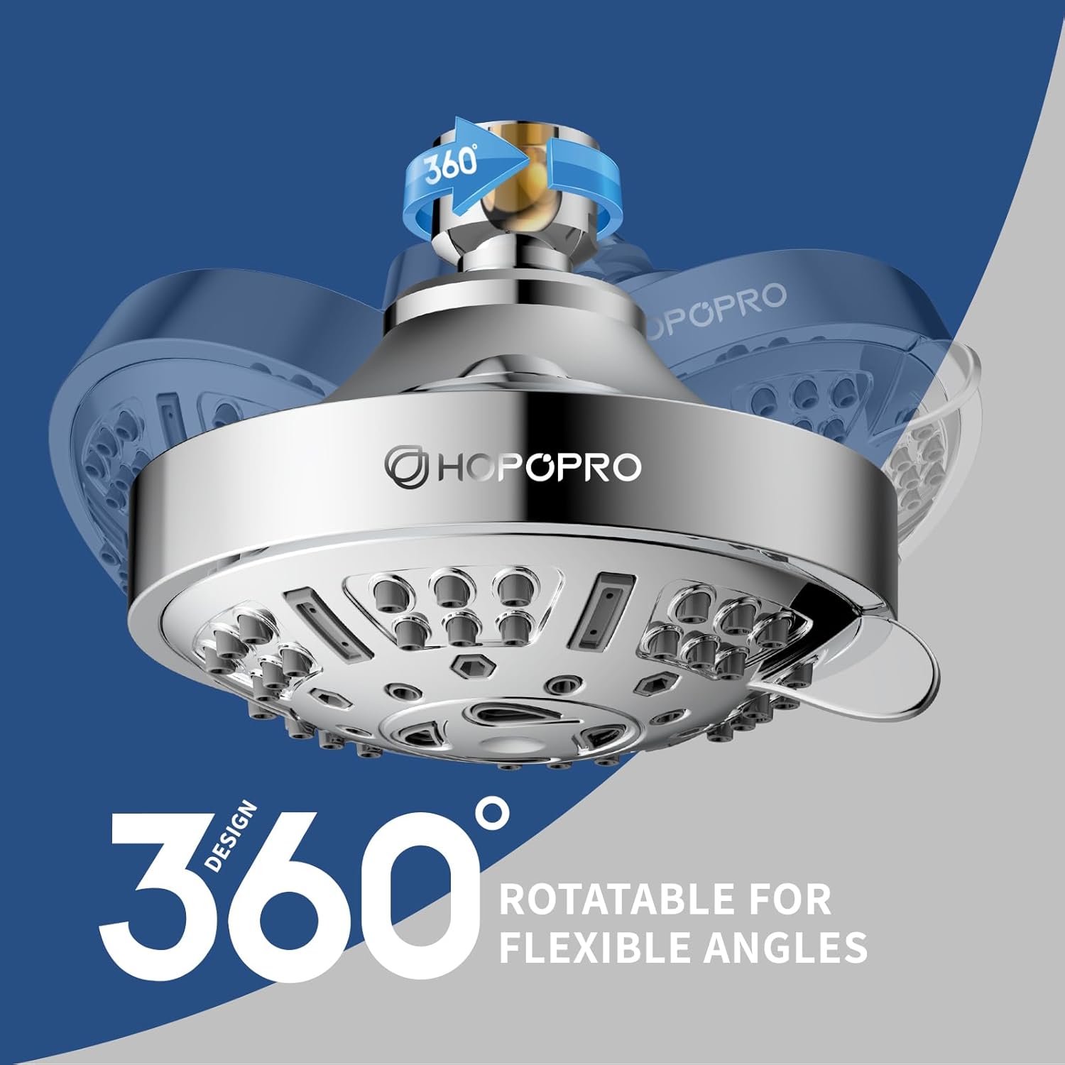 9 Settings High Pressure Shower Head