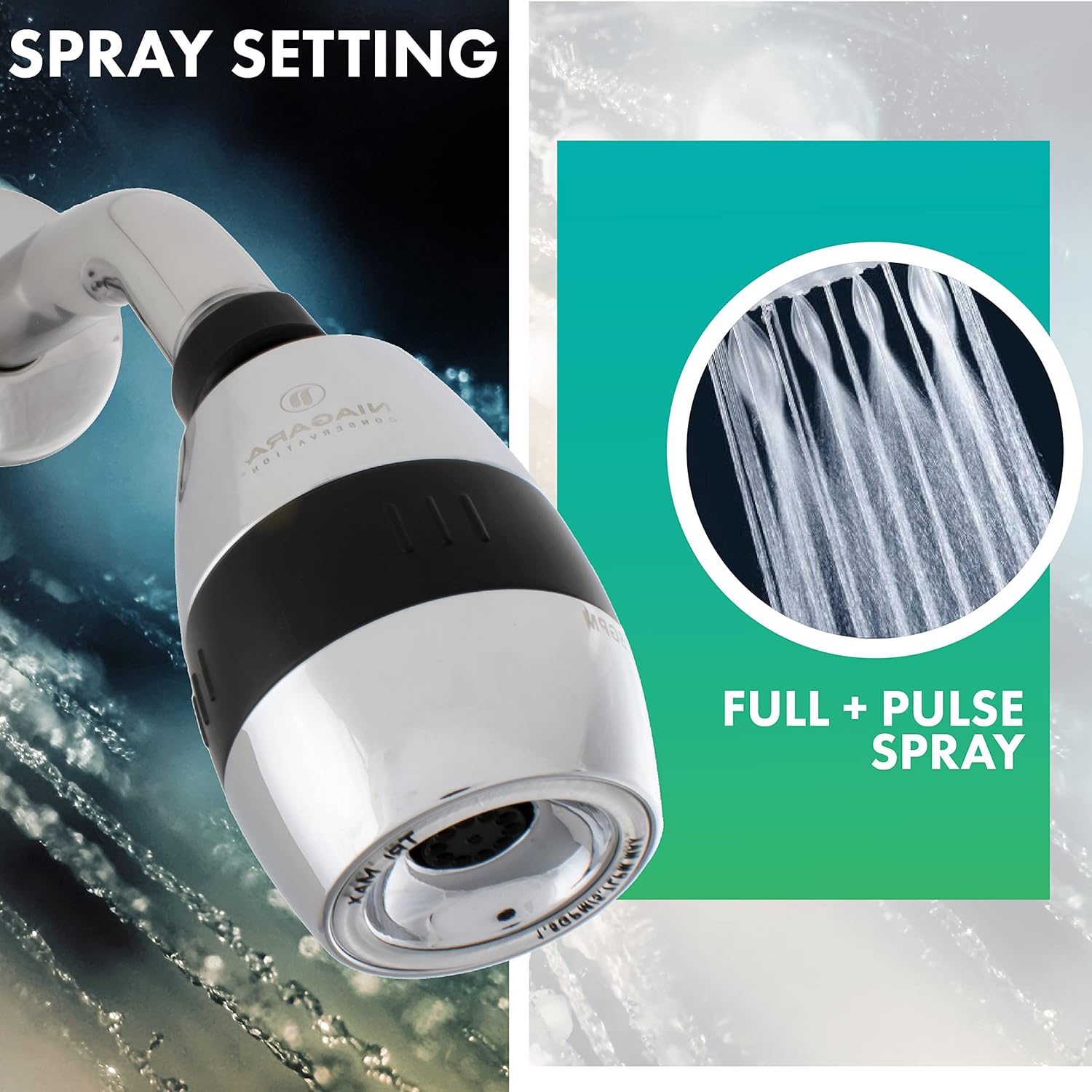 0.5-1.5 GPM 2 in. Wall Mount Shower Head