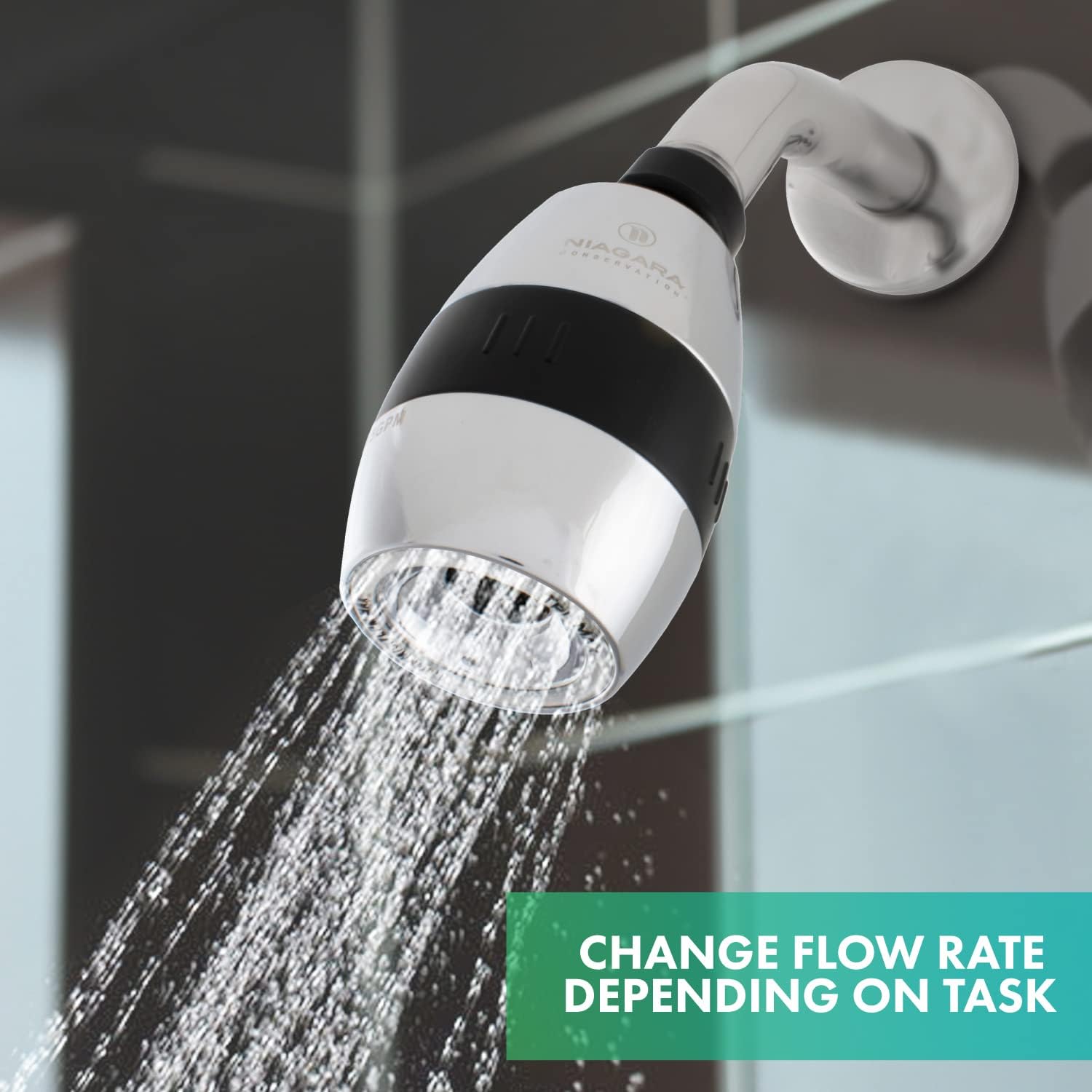 0.5-1.5 GPM 2 in. Wall Mount Shower Head