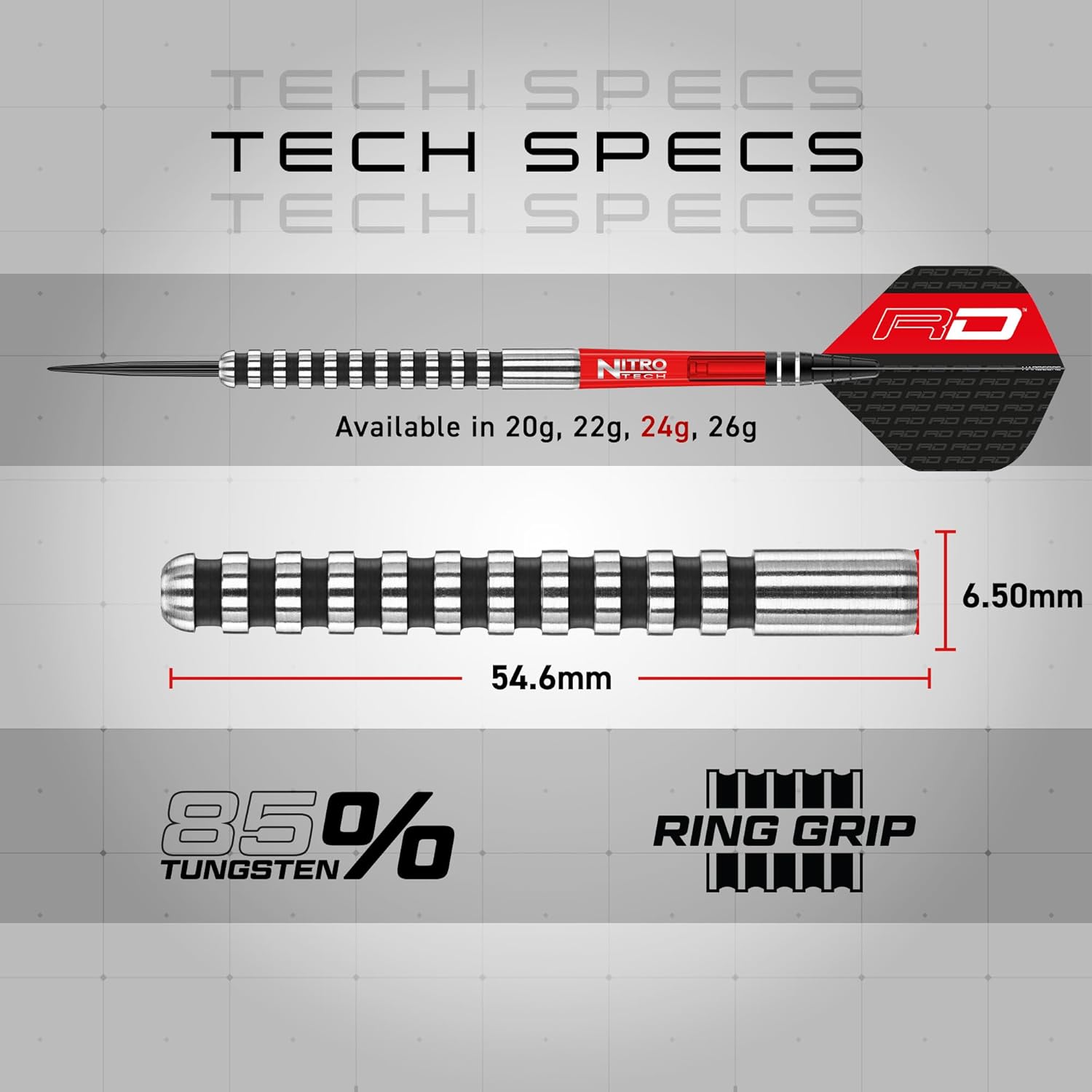 22g, 24g Tungsten Dart Set