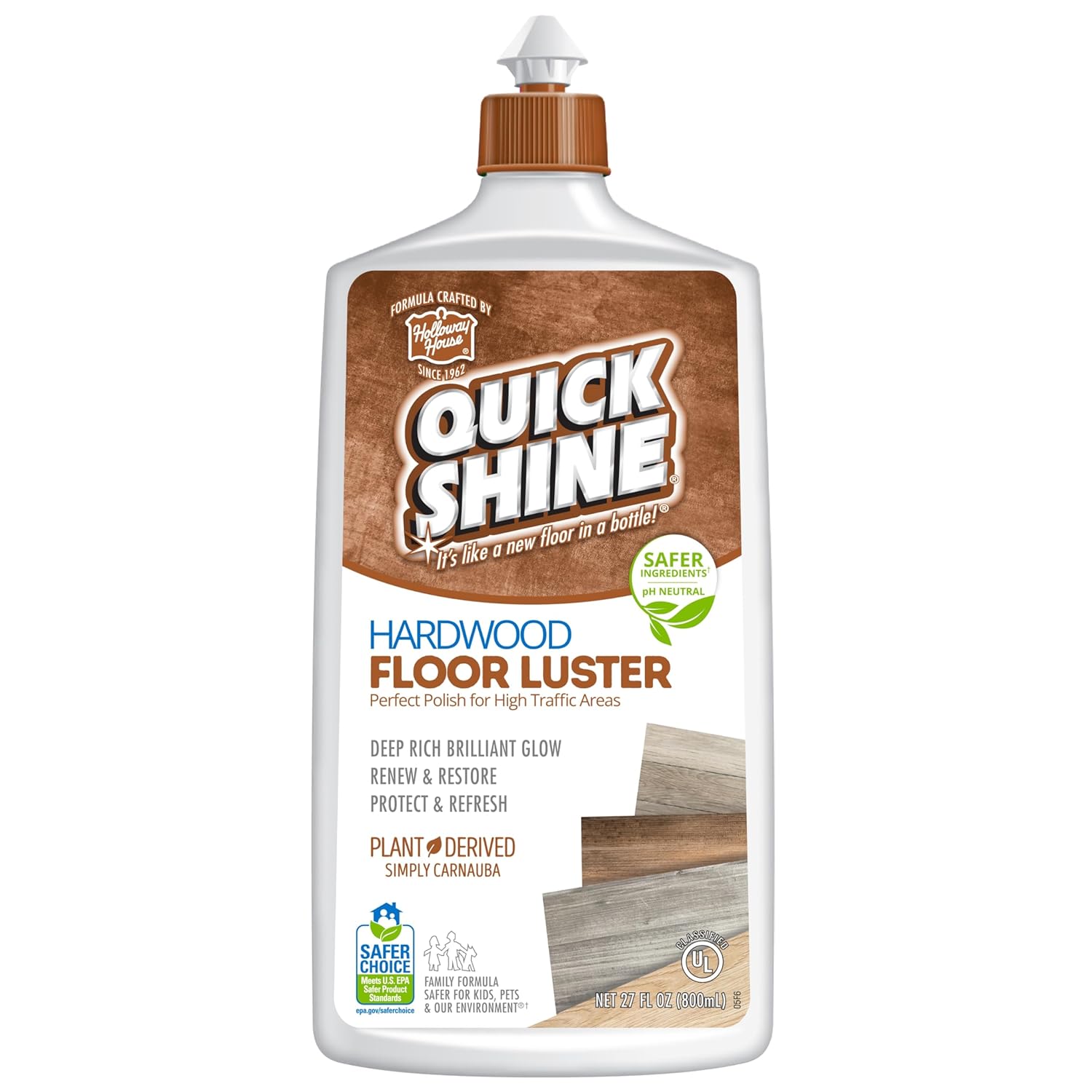 Quick Shine High Flow Hardwood Floor Shine and Polish, 27 fluid ounces