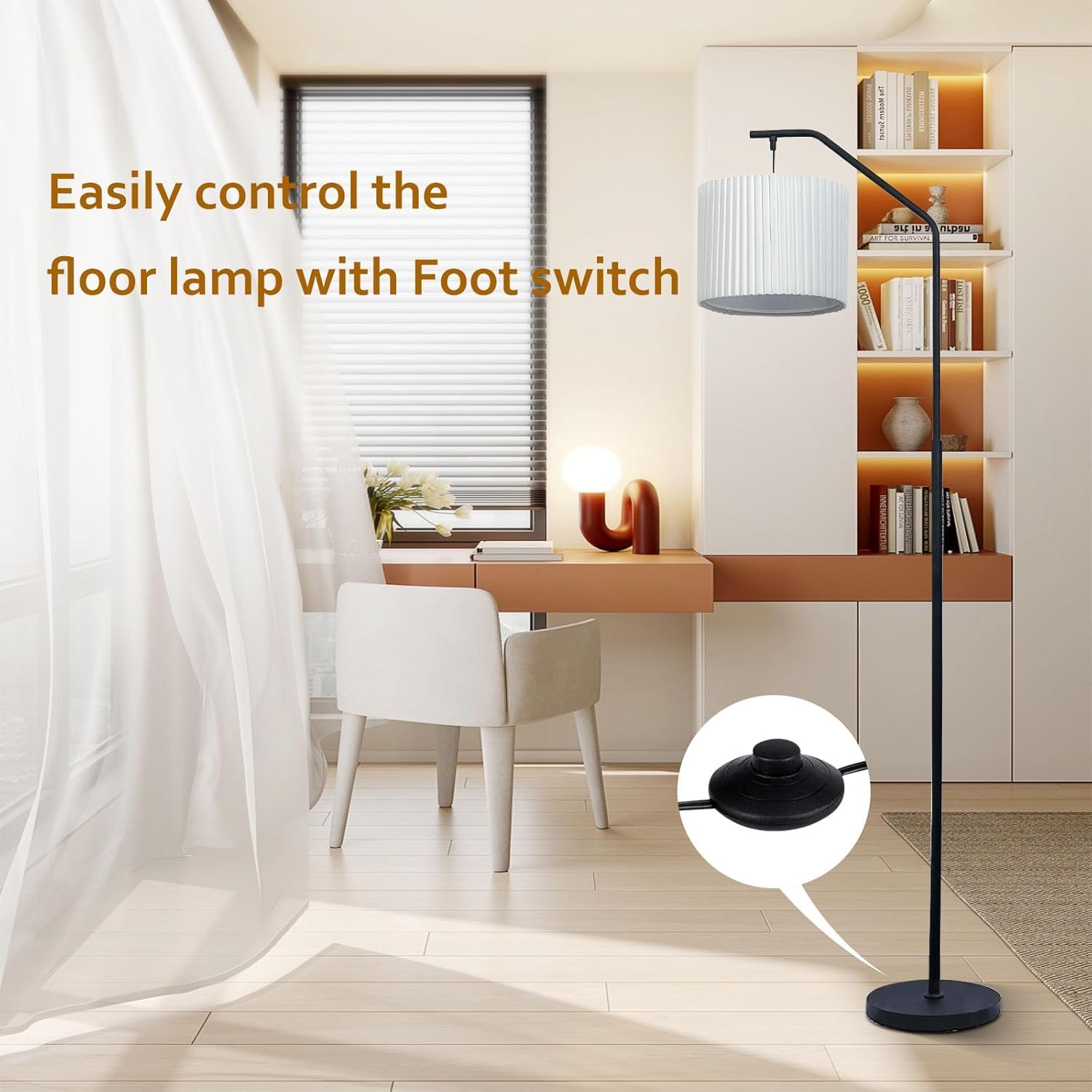 68" Floor Lamp, 9W Edison Bulb