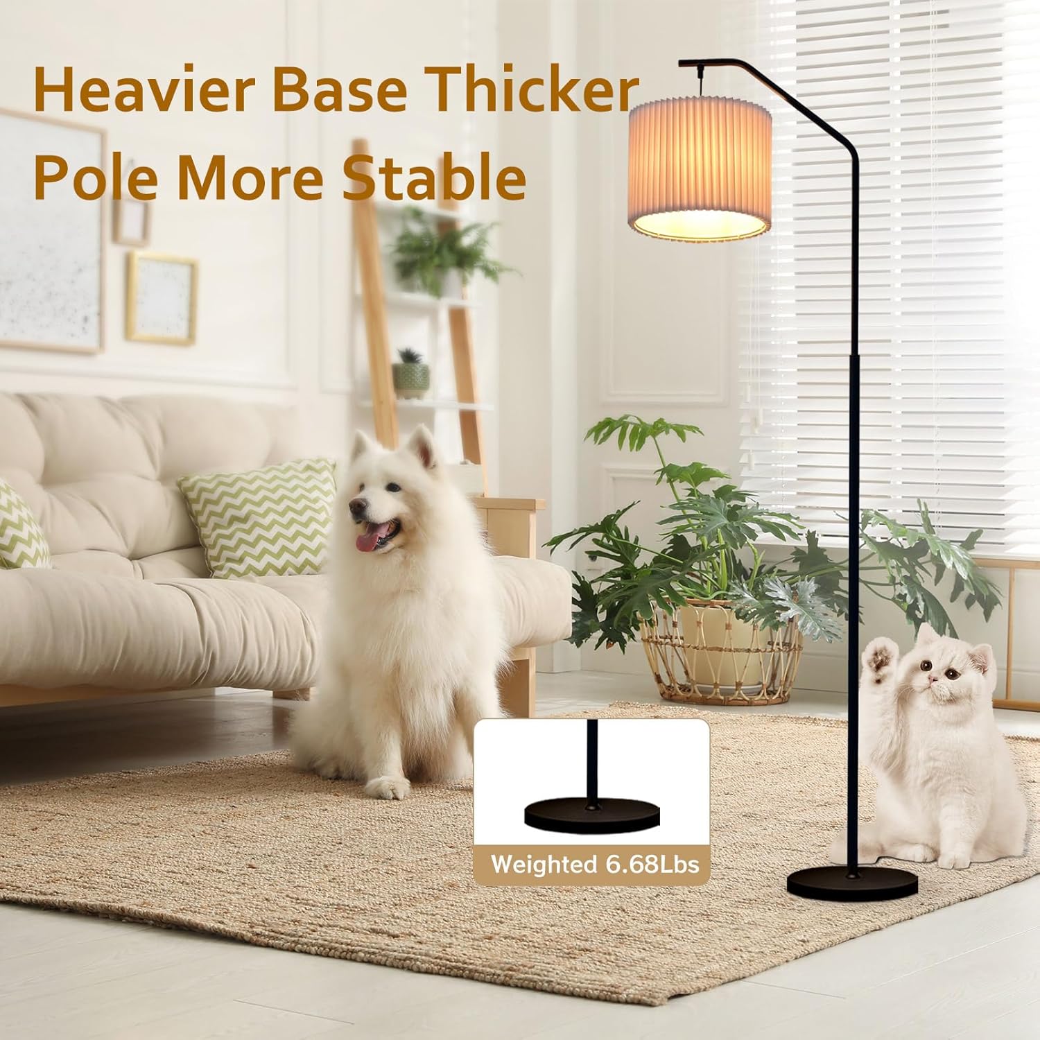 68" Floor Lamp, 9W Edison Bulb