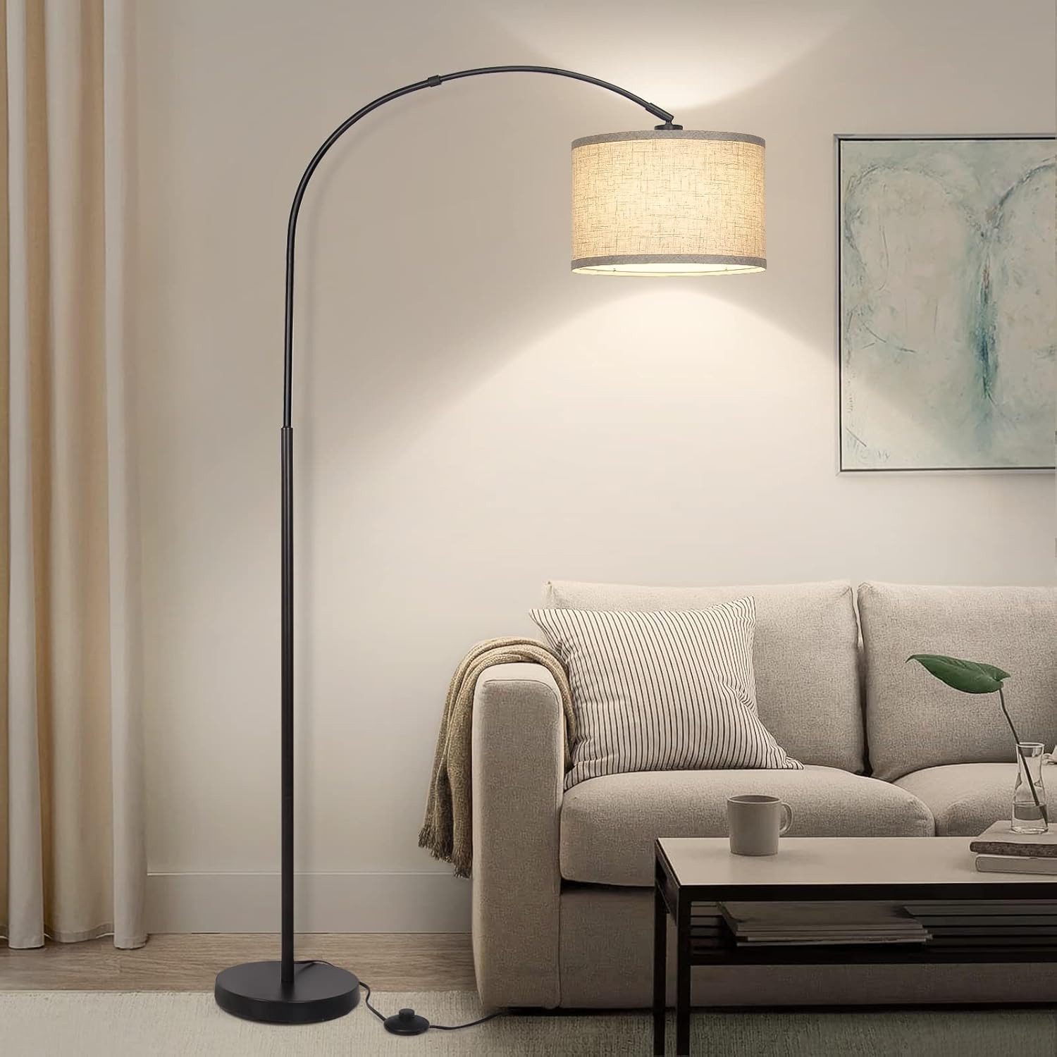 Remote control Floor Lamp, Black