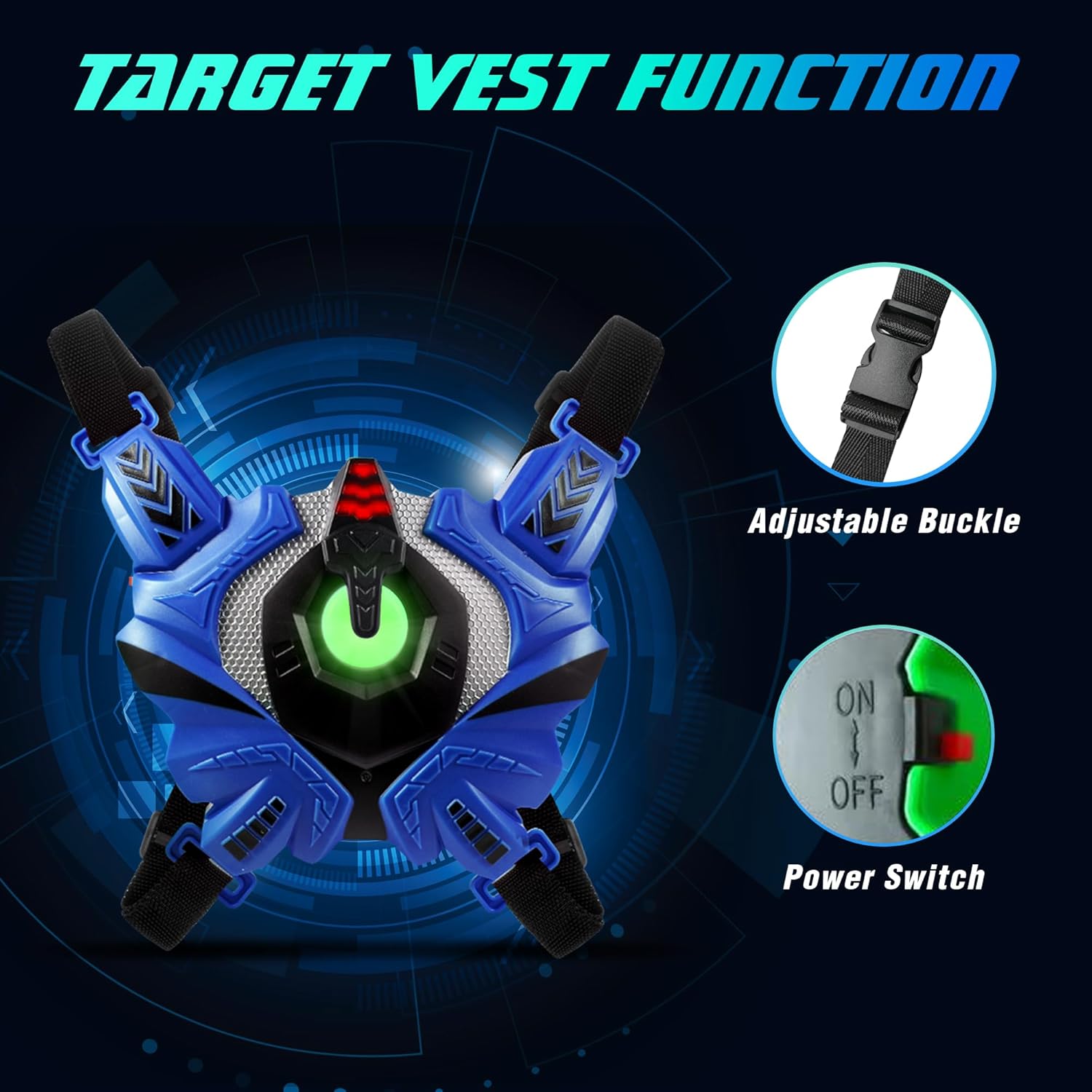 Laser Tag Gun 4 Pack Set with Vest