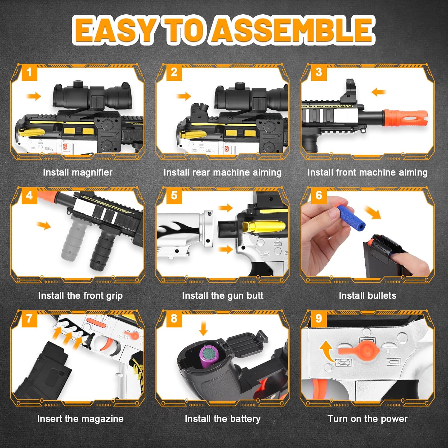 Guns Dart Realistic Toys, Electric Sniper Rifle
