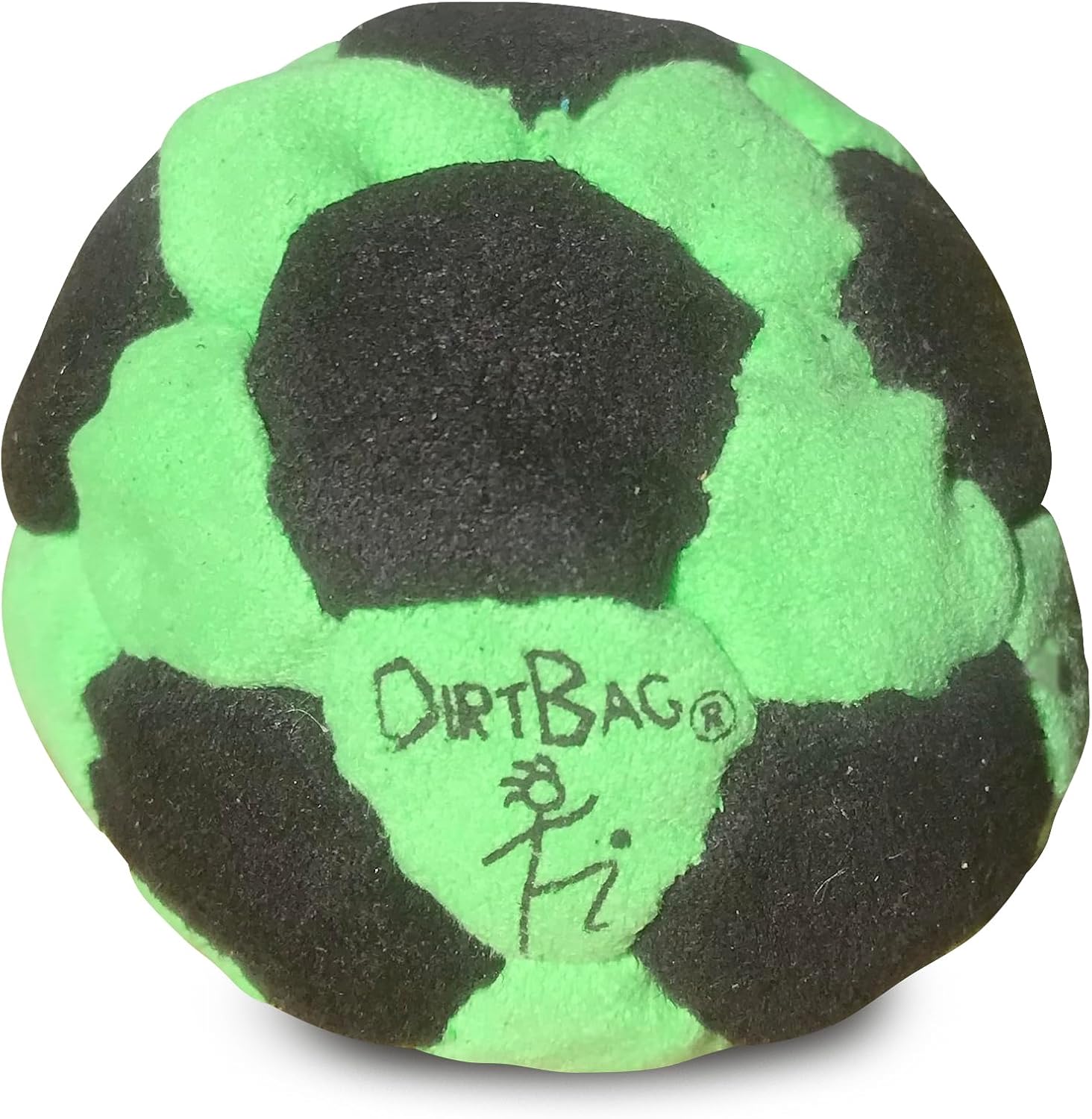 DIRTBAG 32 Panel Footbag Hacky Sack,Flying Clipper Original Design,Sand Filled,High Quality,Machine Washable,Bright Colors.