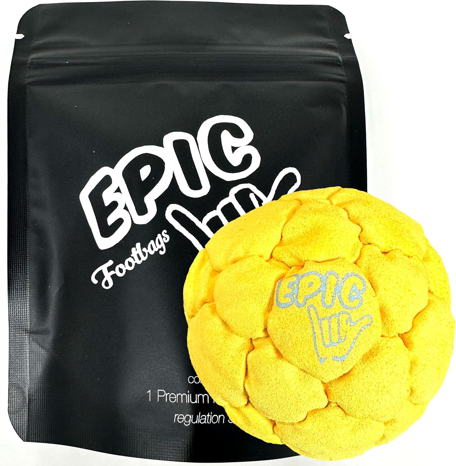 Epic Hacky Saks Classic Footbag Hacky Sack Ball for Adults and Children