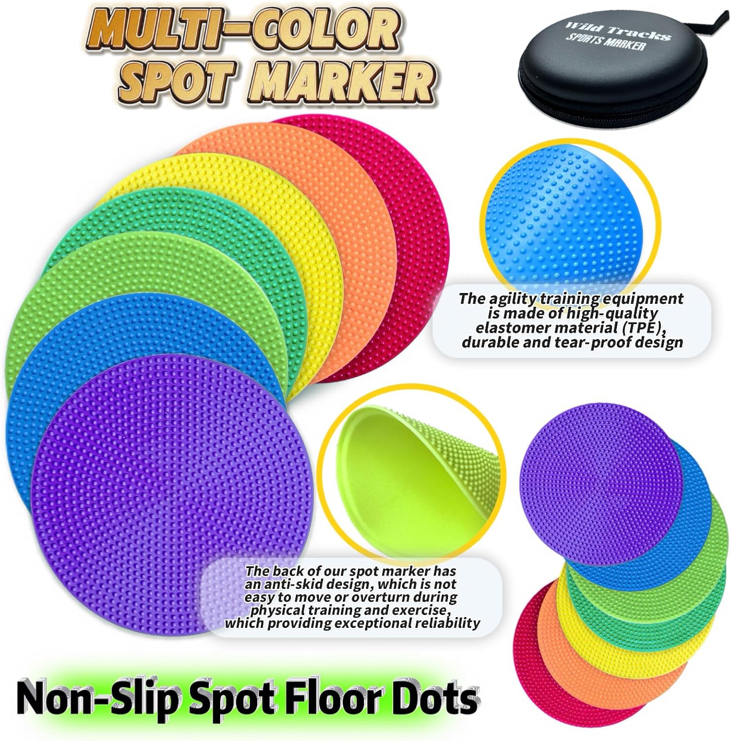 WildTracks Non-Slip Agility Markers