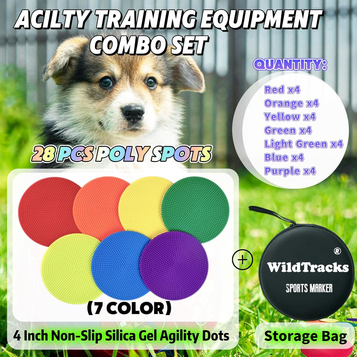 WildTracks Non-Slip Agility Markers