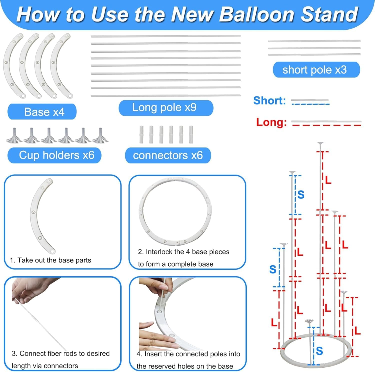 Balloon Arch Kit, 10ft x 9ft