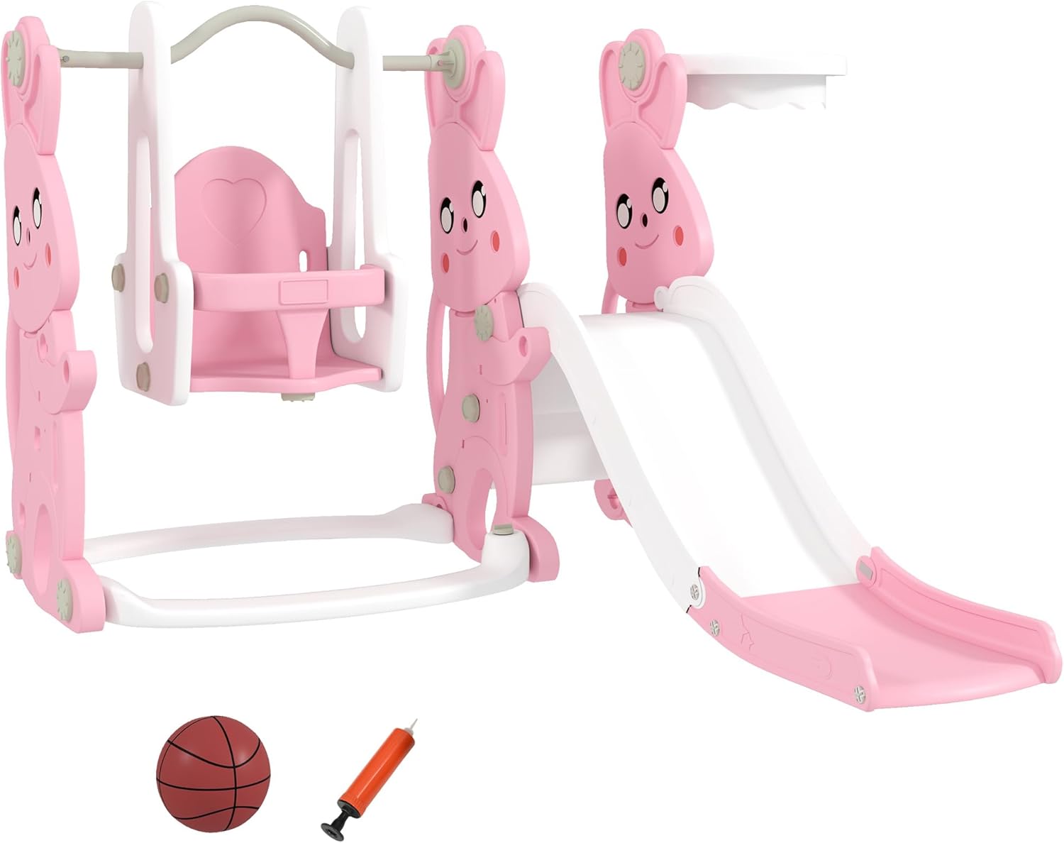 4 in 1 Toddler Slide and Swing Set