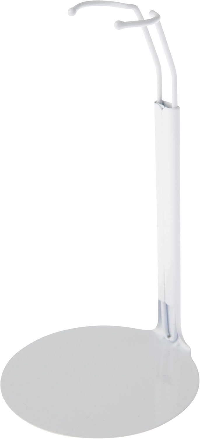 White Adjustable Doll Stand