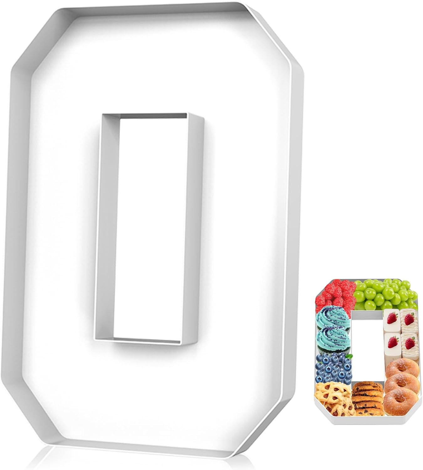 12 inches (about 30.5 cm) deli cardboard figures, tray paper mechanical figures, fillable cupcake chocolate candies, birthday anniversary party Christmas decorations in a figure box (1, white)