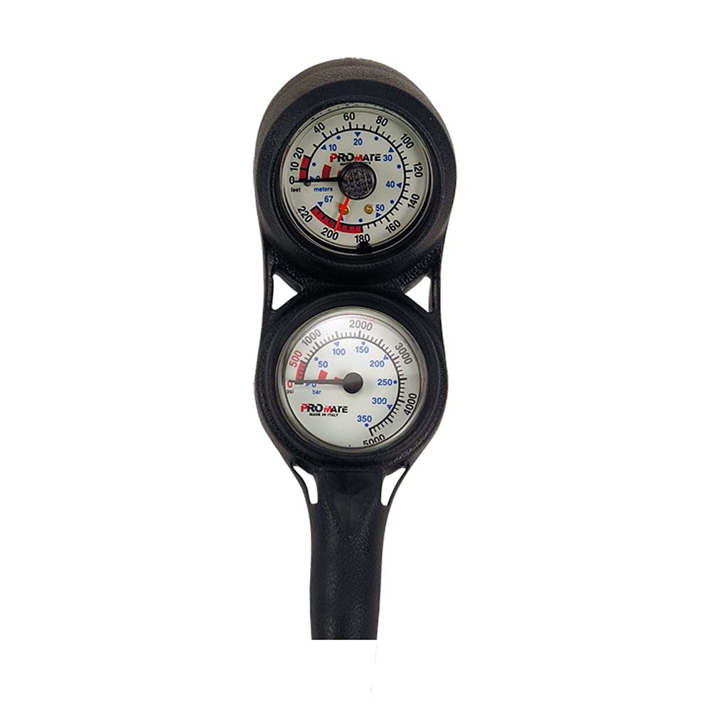 Mini Pressure Depth Gauge with Compass