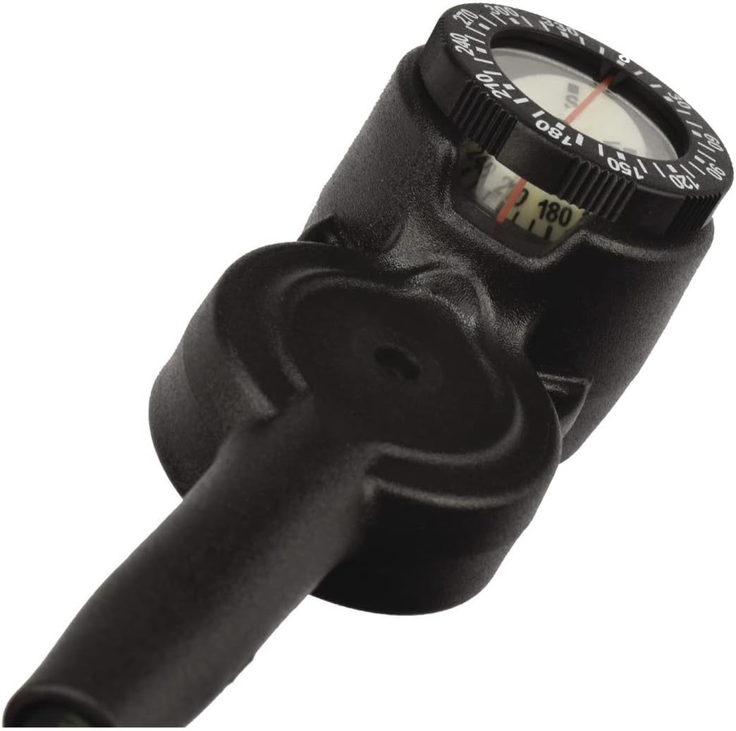 3 Pressure Depth Gauge and Compass, Red