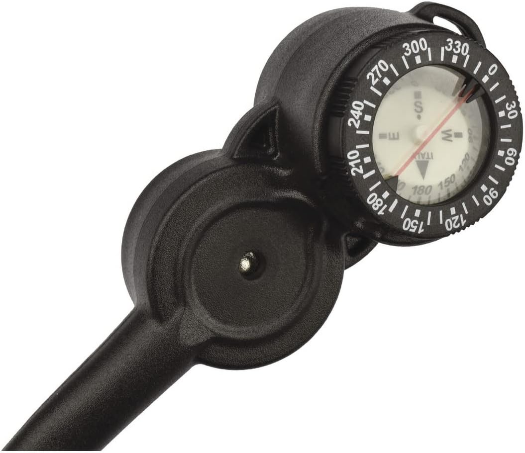 3 Pressure Depth Gauge and Compass, Red