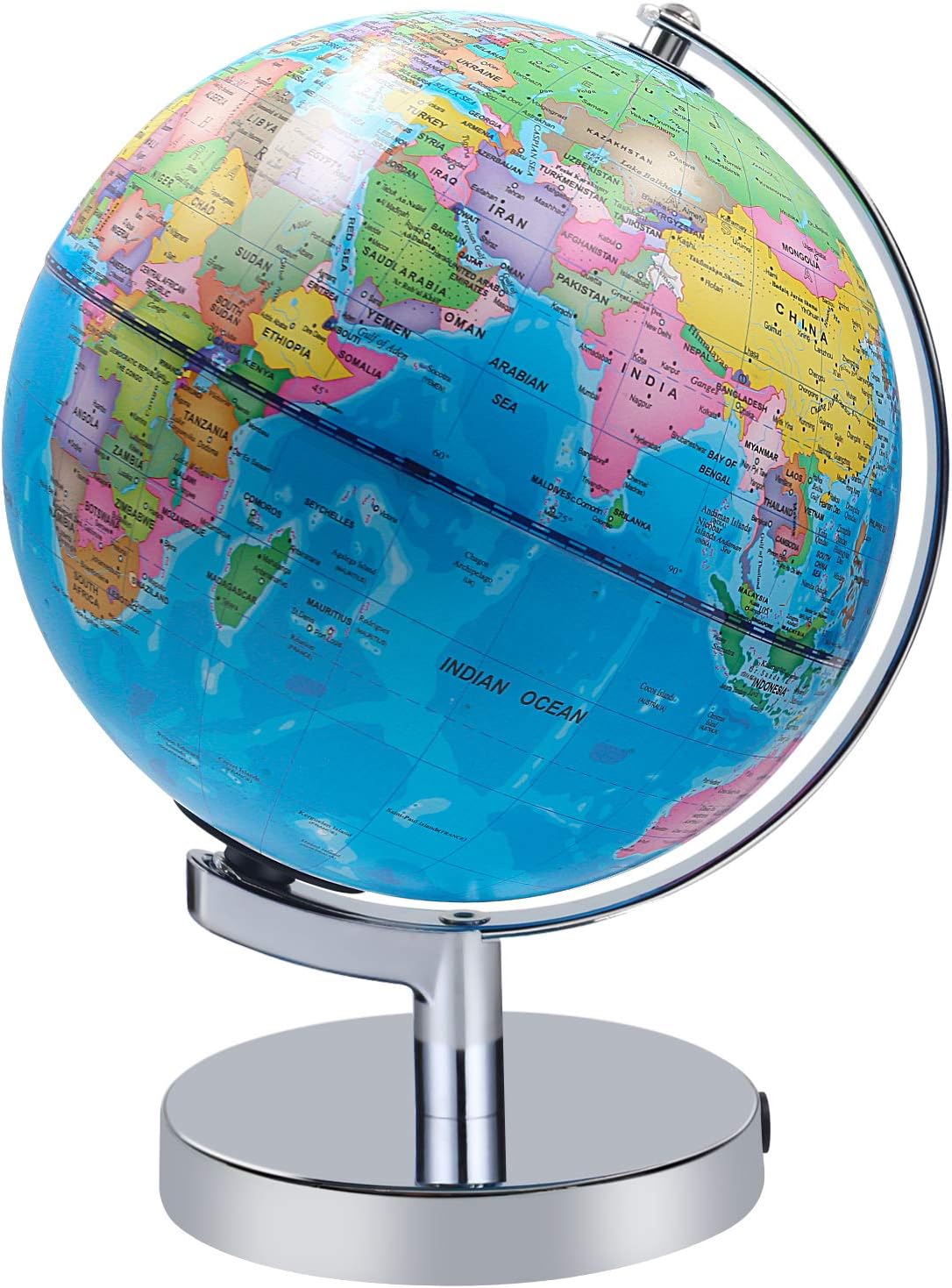 8 inch Illuminated World Globe for Kids