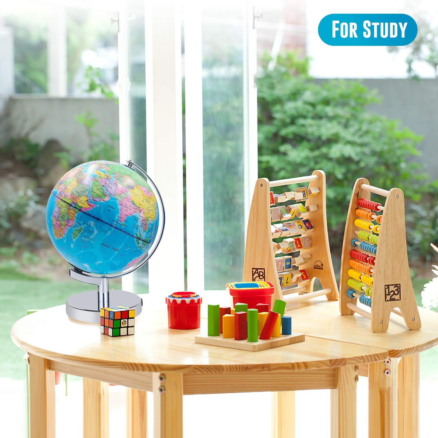 8 inch Illuminated World Globe for Kids
