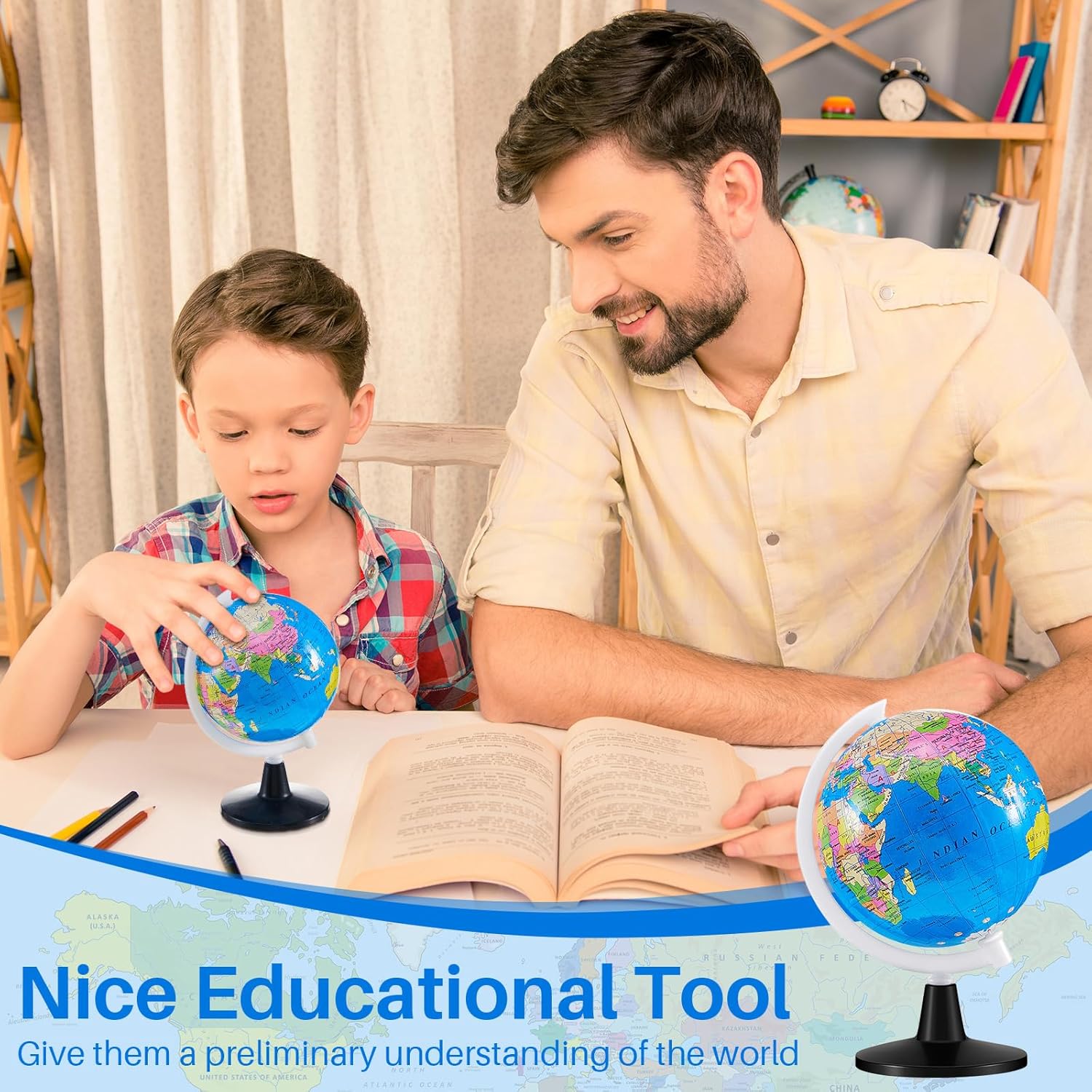 24 Pack 3.4 inch  Mini World Globe