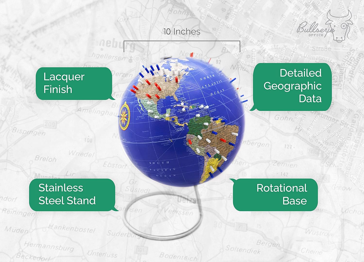 10 inch  Magnetic World Globe