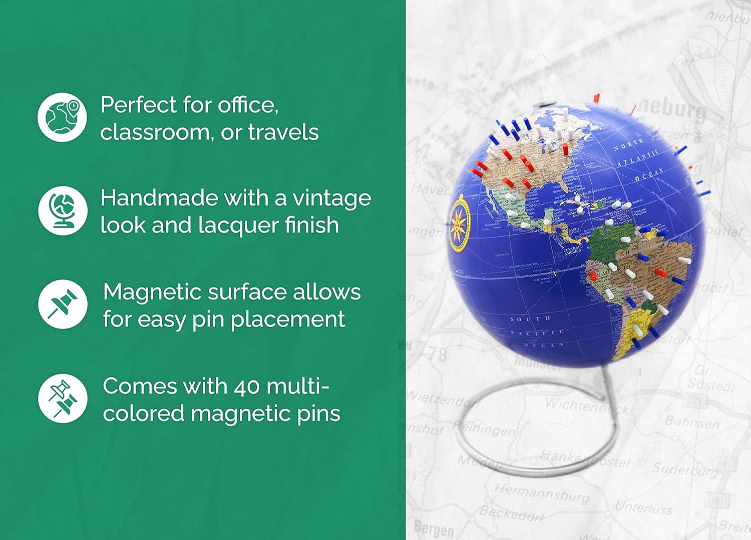 10 inch  Magnetic World Globe