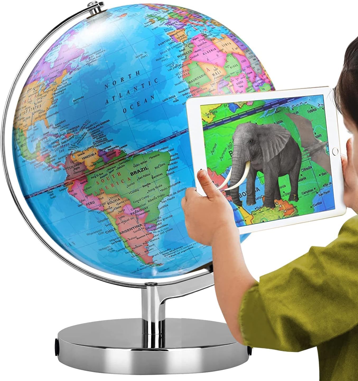 AR Illuminated World Globe