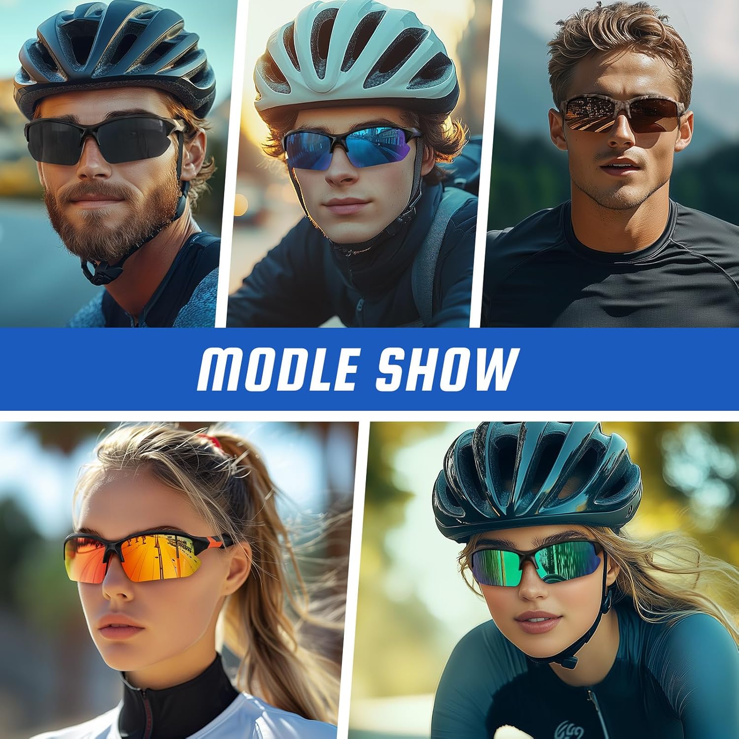 UV Protection Half Frame Sports Sunglasses