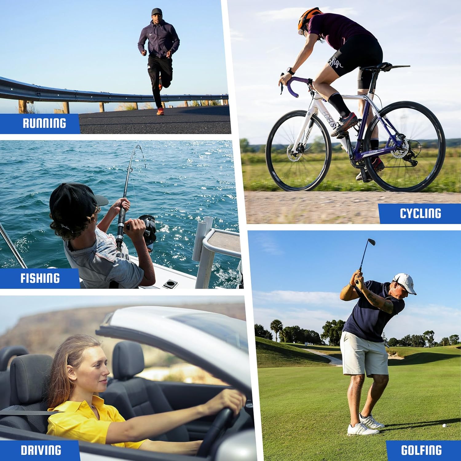 UV Protection Half Frame Sports Sunglasses