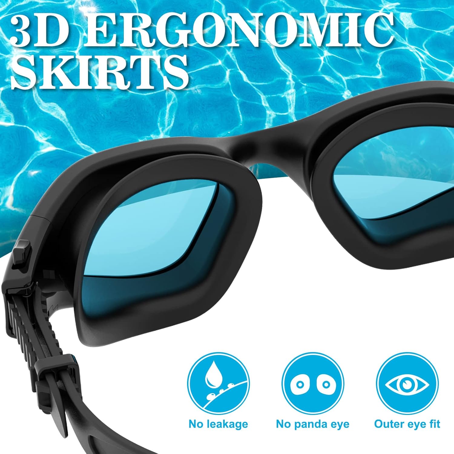 Polarized Goggles, Anti-Fog, Anti-UV, No Leakage