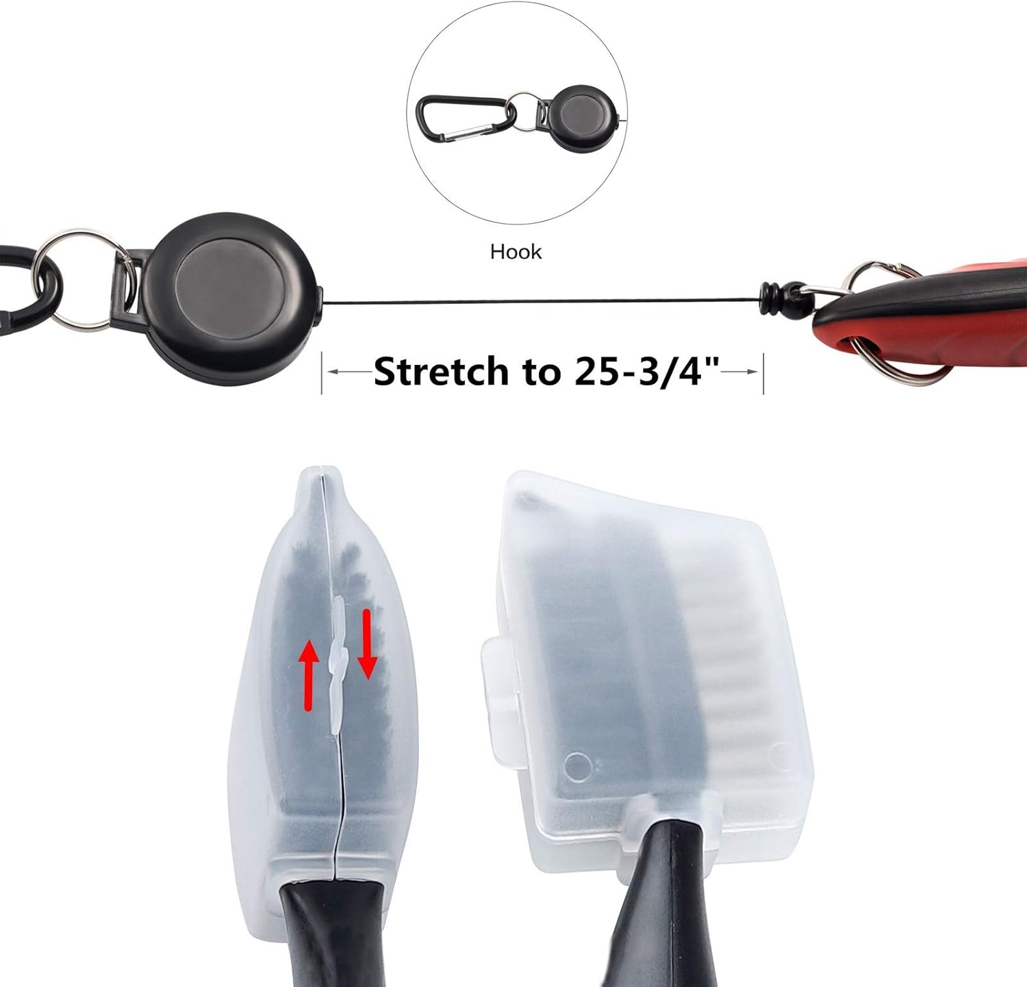 2 Piece Golf Club Brush Cleaner