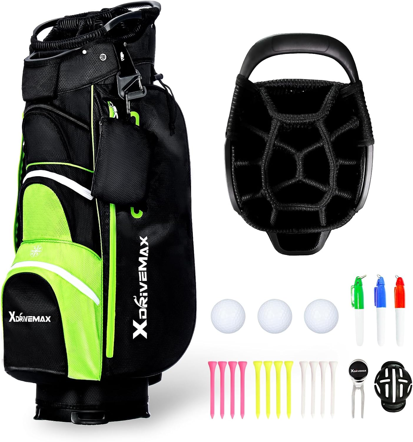 15 Way Golf Bag, Premium, Rain Cover, Cooler